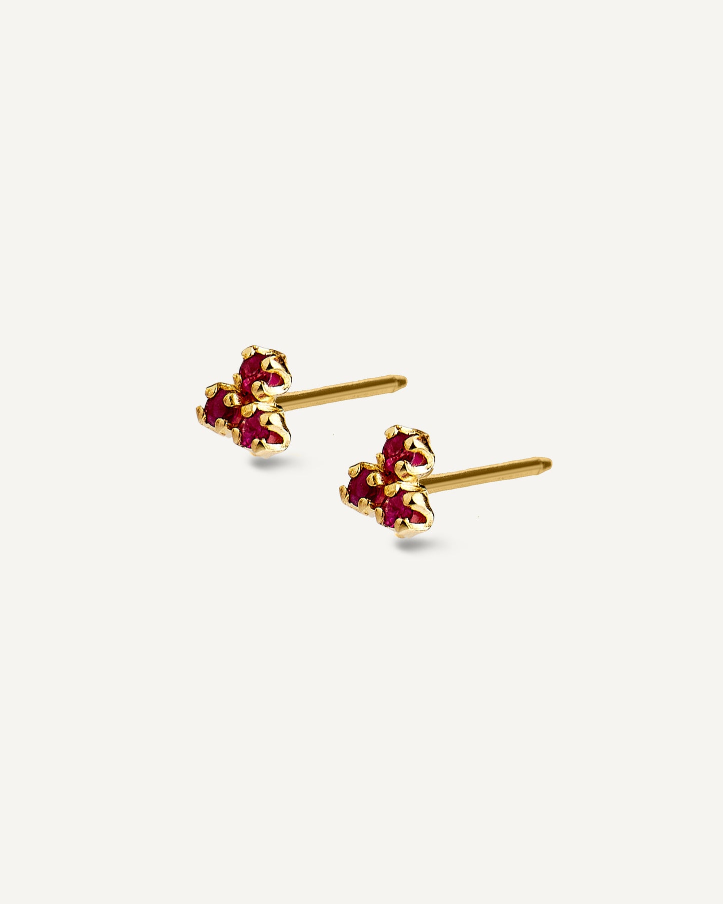 Brinco Tin Petit em Ouro 18K e Rubis