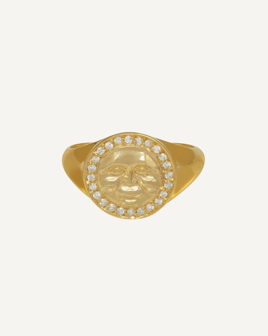 Anel Lune em Ouro 18K e Diamantes