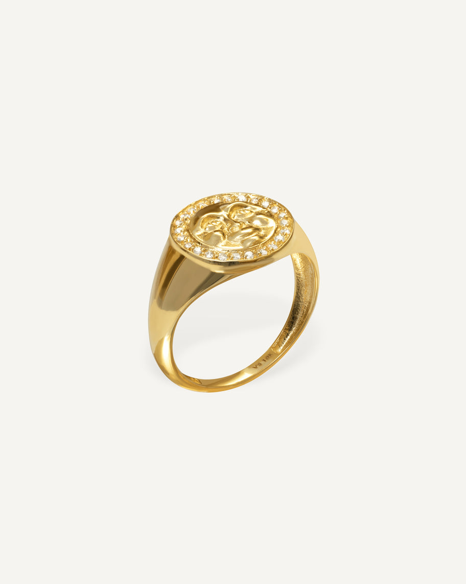 Anel Lune em Ouro 18K e Diamantes