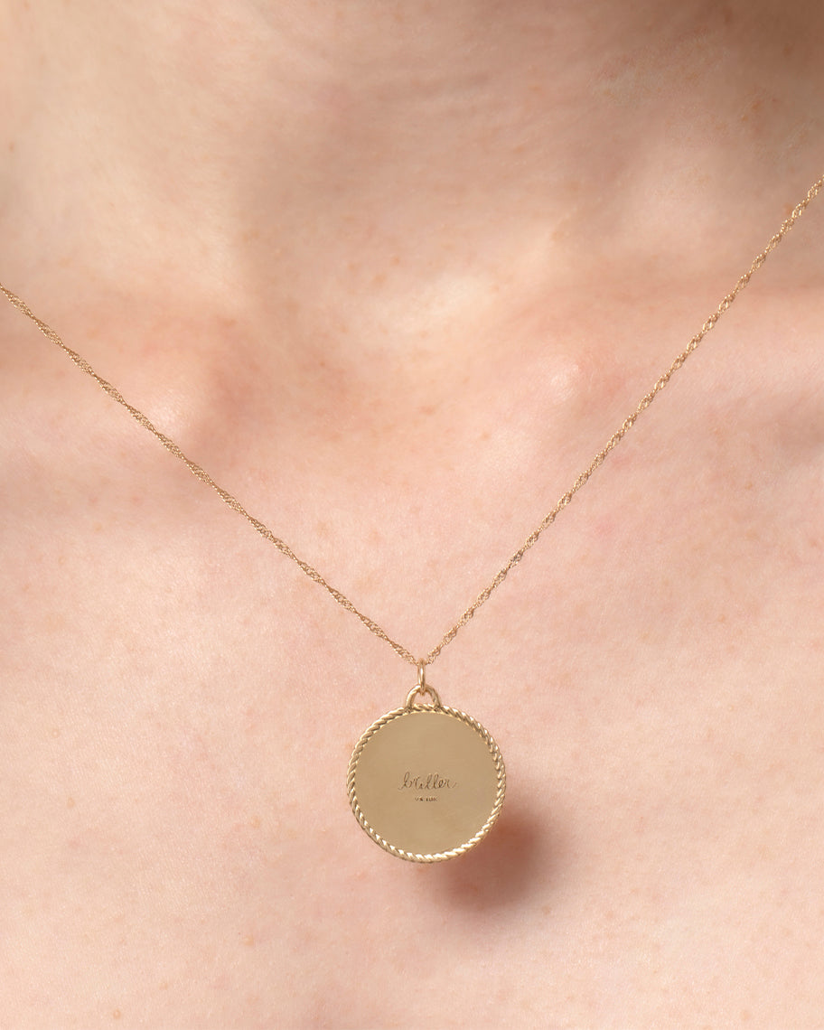Pingente para Colar Mapa em Ouro 18K
