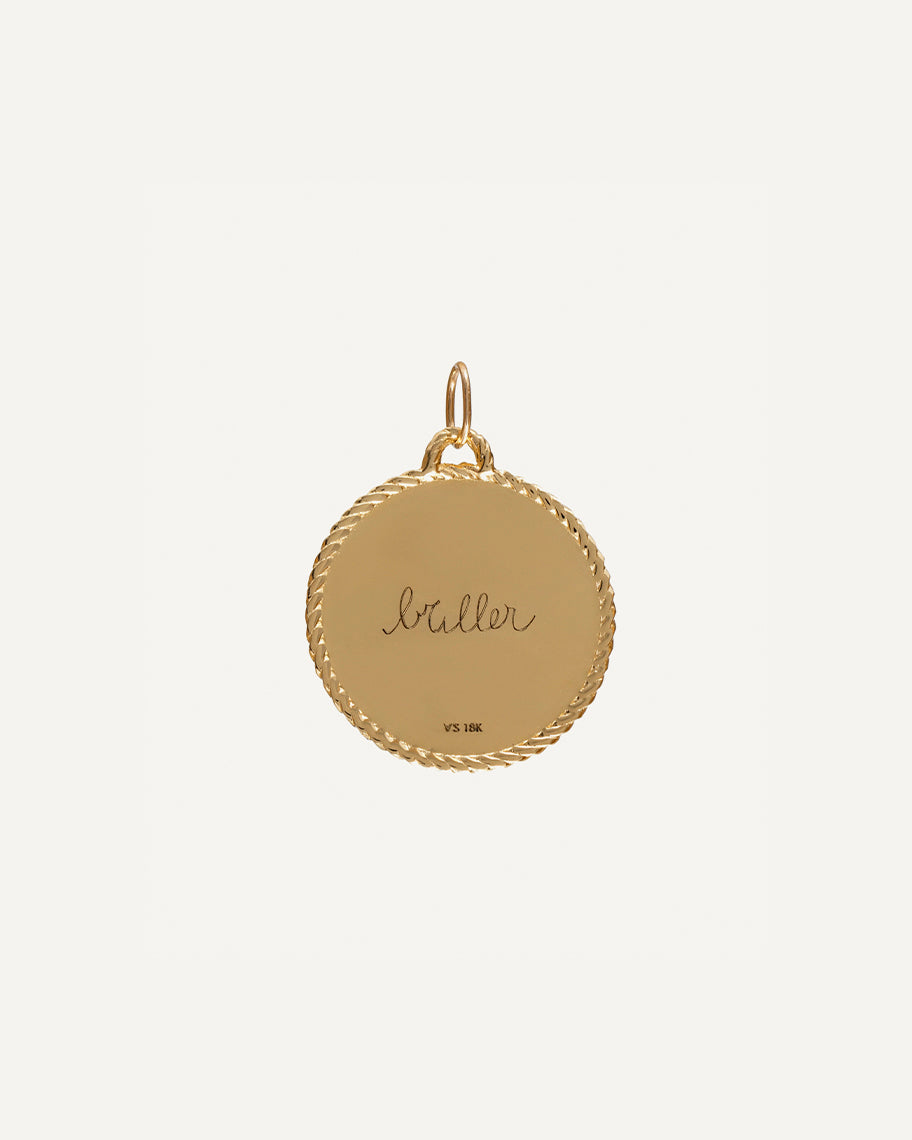 Pingente para Colar Mapa em Ouro 18K