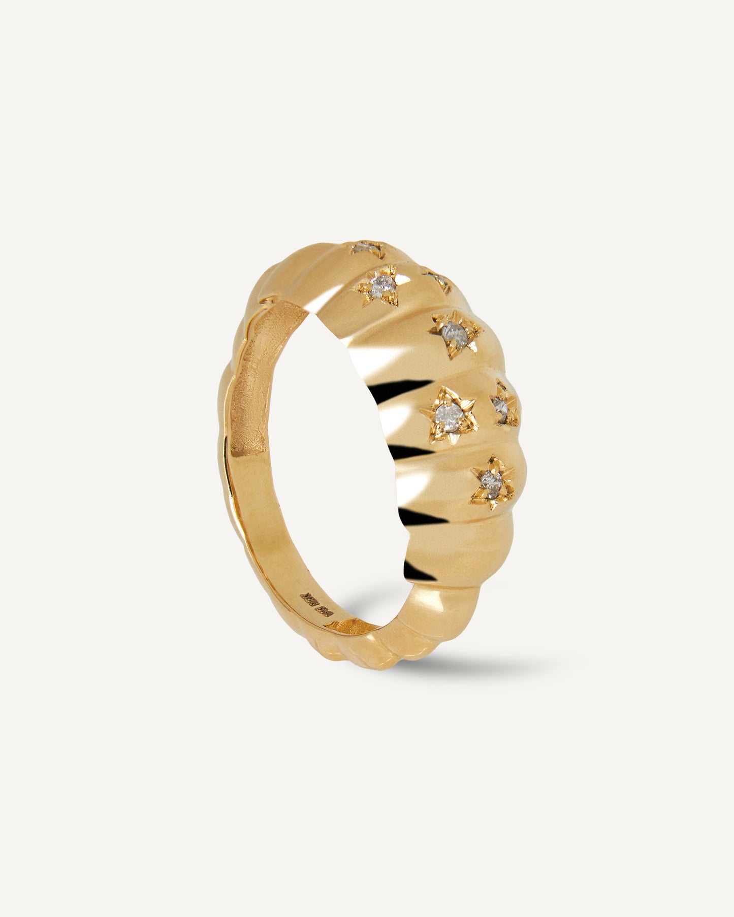 Anel Babilônia em Ouro 18K e Diamantes