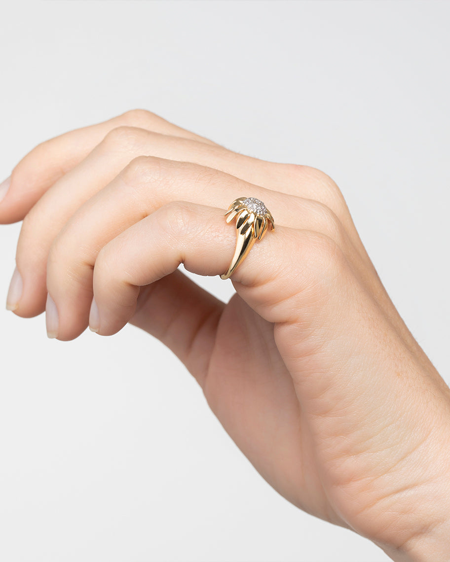Anel Dalí em Ouro 18k e Diamantes