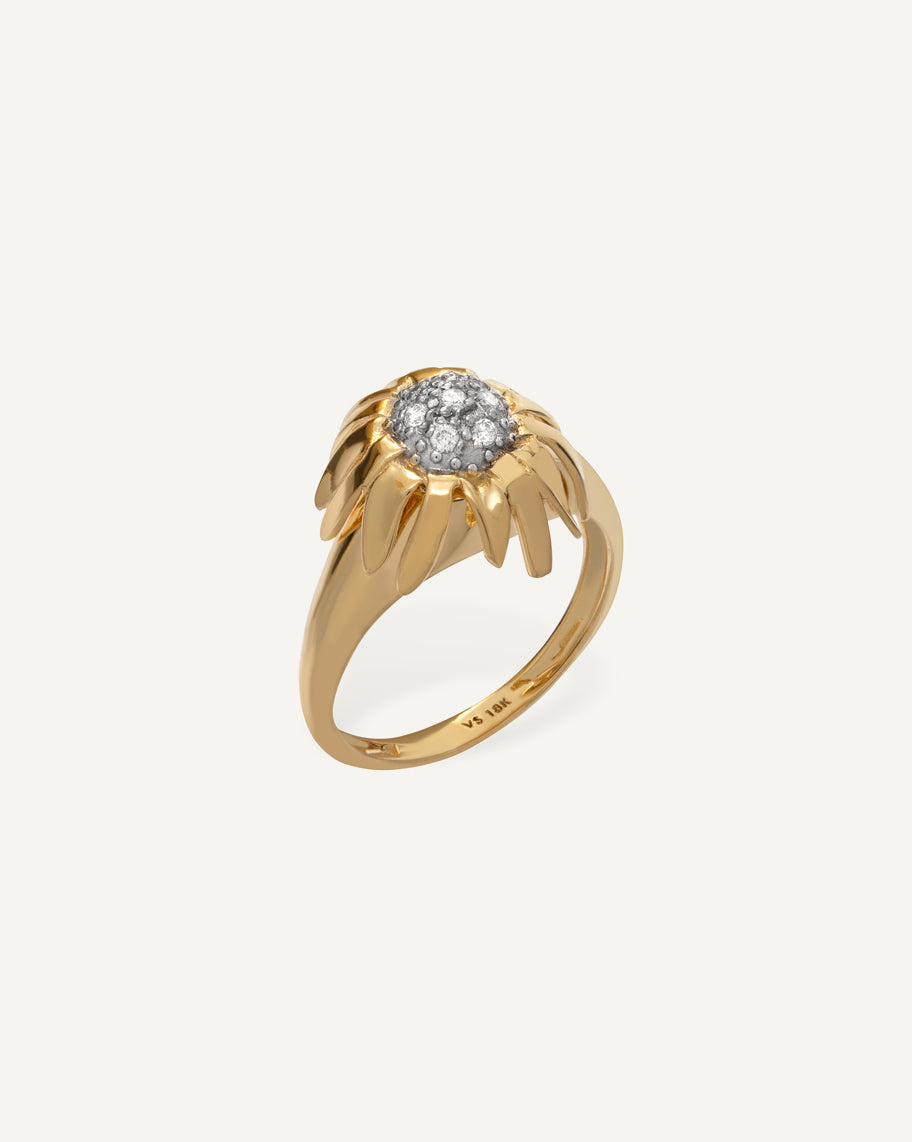 Anel Dalí em Ouro 18k e Diamantes
