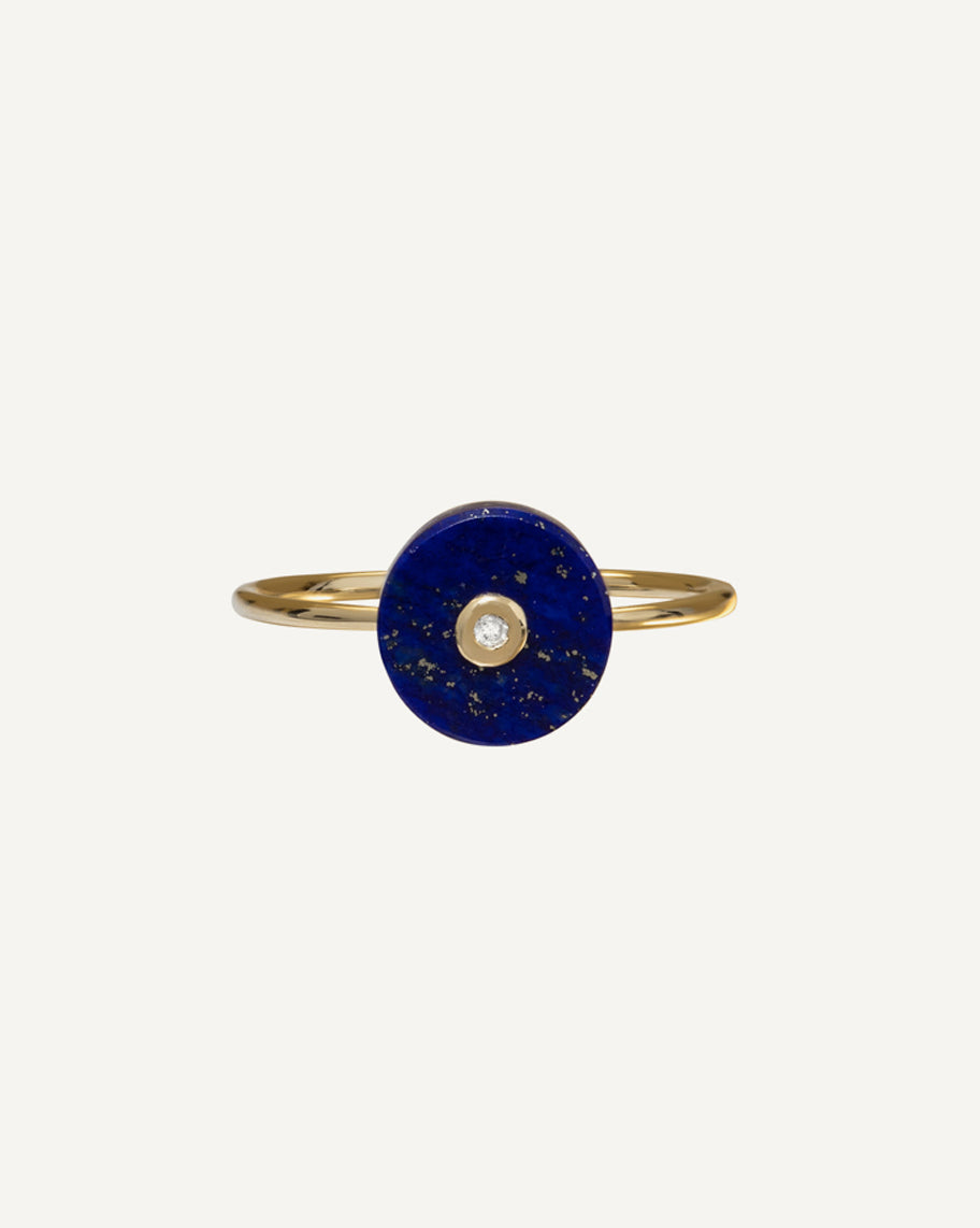 Anel Zelda em Ouro 18K e Lápis-Lazúli