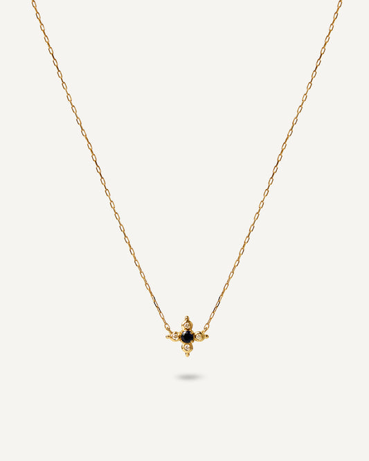 Colar Supernova em Ouro 18K e Safira