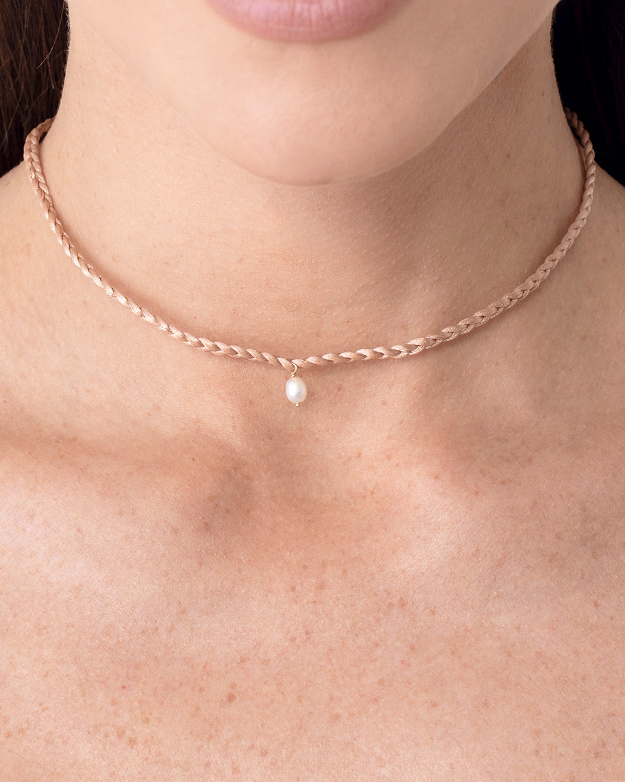 Cordão Tresser Nude em Ouro 18K