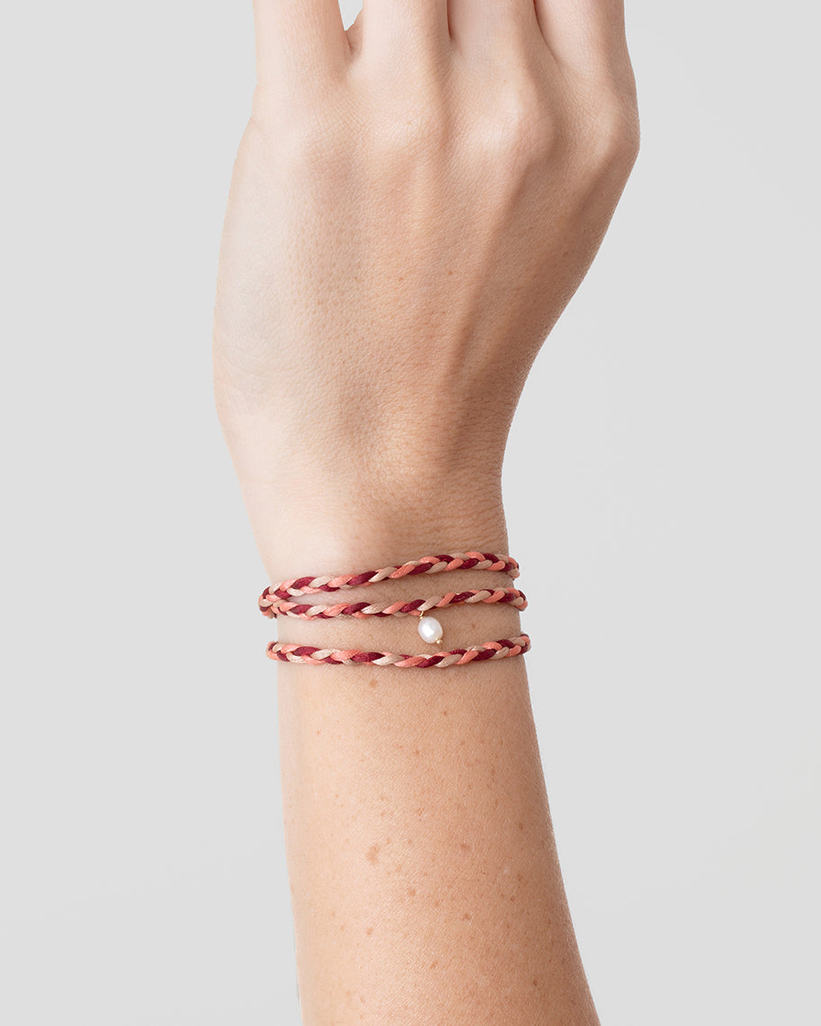 Cordão Tresser Blush em Ouro 18K