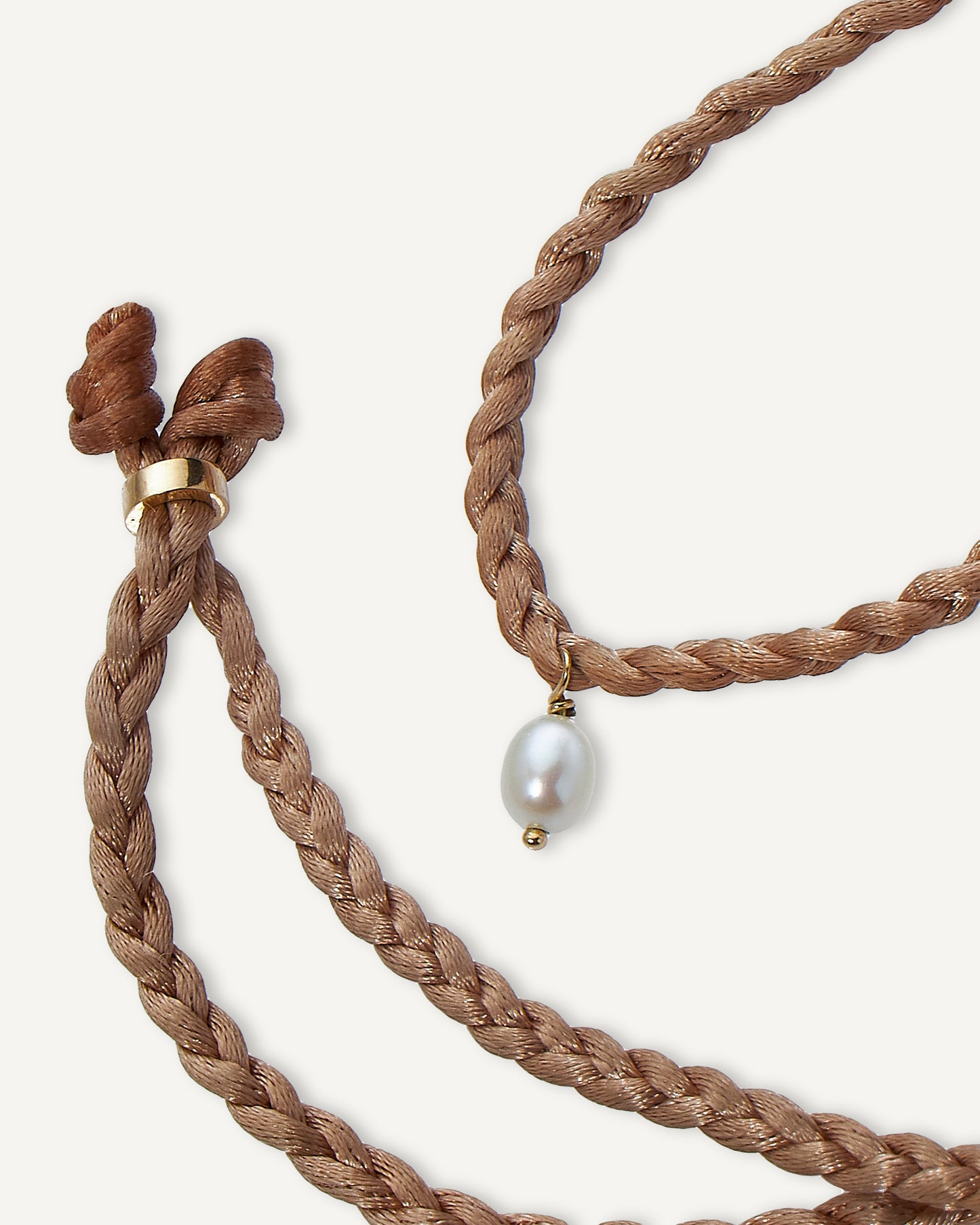 Cordão Tresser Nude em Ouro 18K