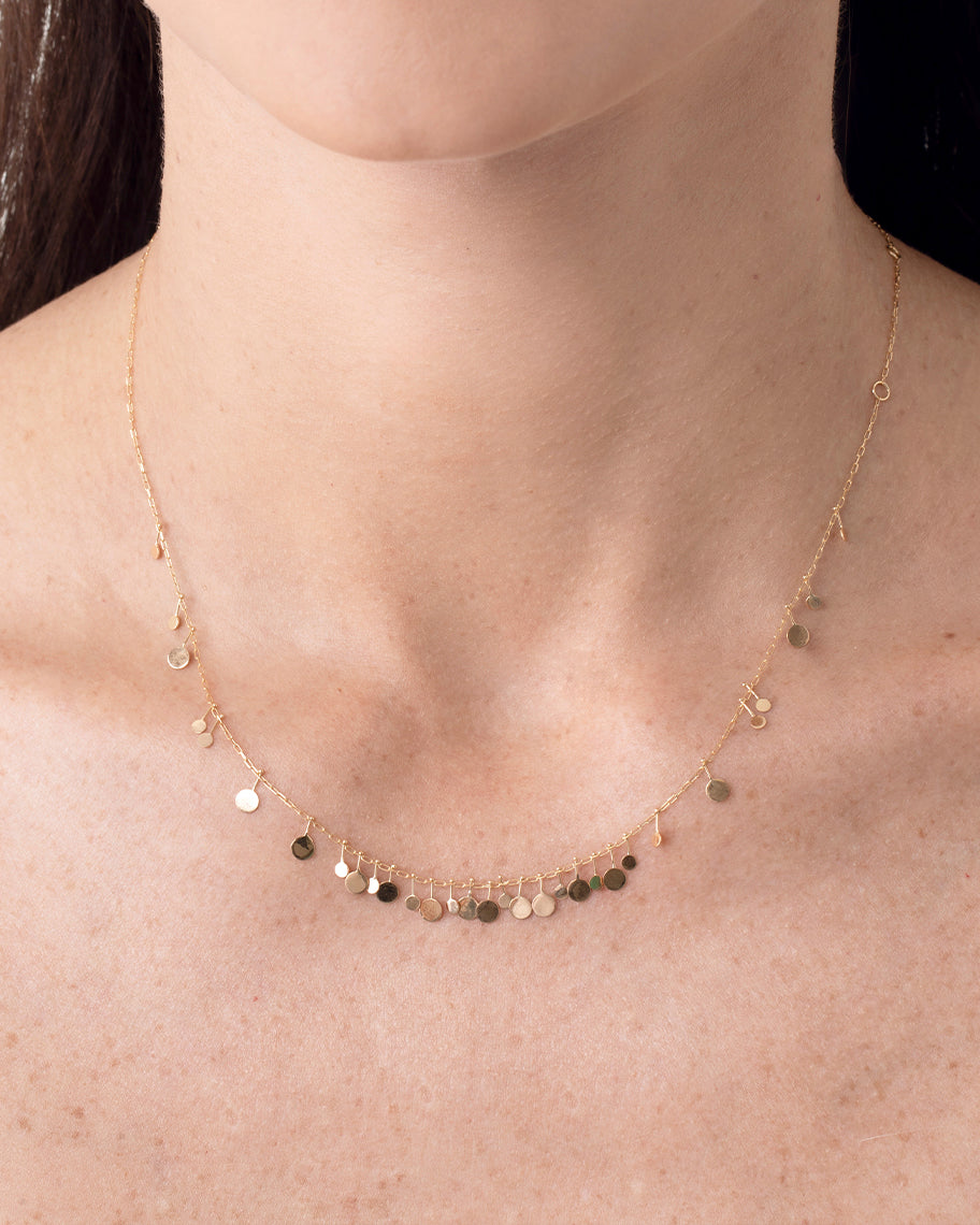 Colar Medalhas Atena em Ouro 18K