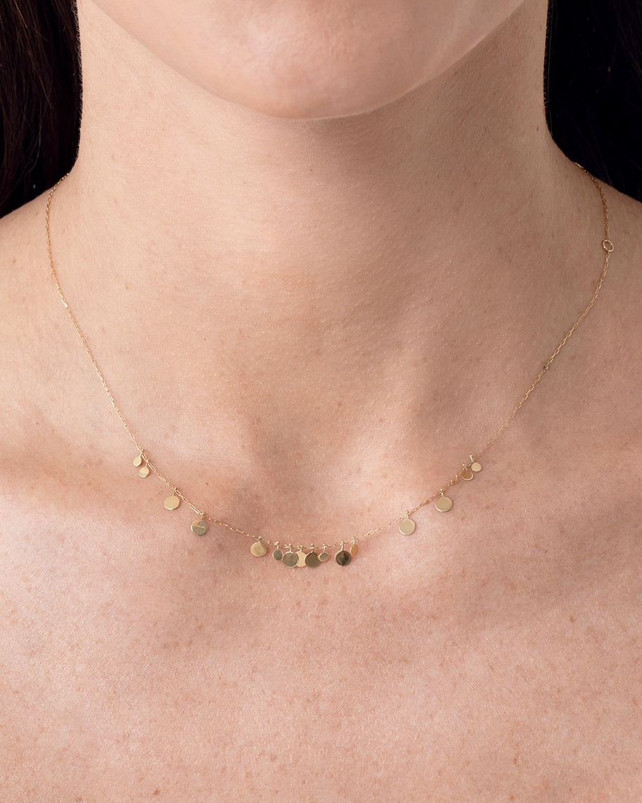 Colar Medalhas Olimpia em Ouro 18K