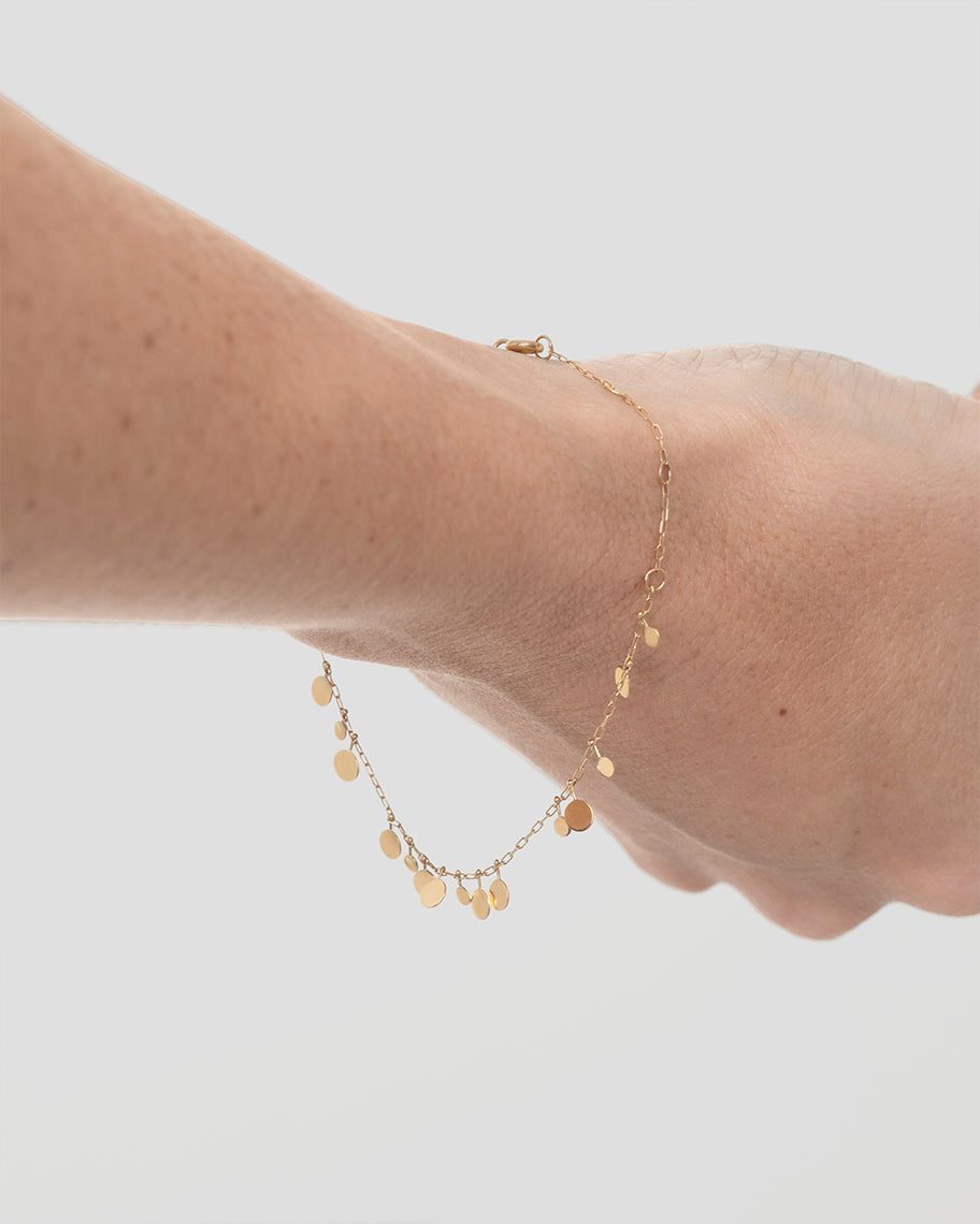 Pulseira Medalhas Olimpia em Ouro 18K