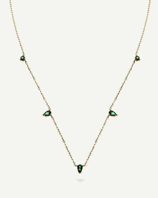 Colar Garden Esmeralda em Ouro 18K