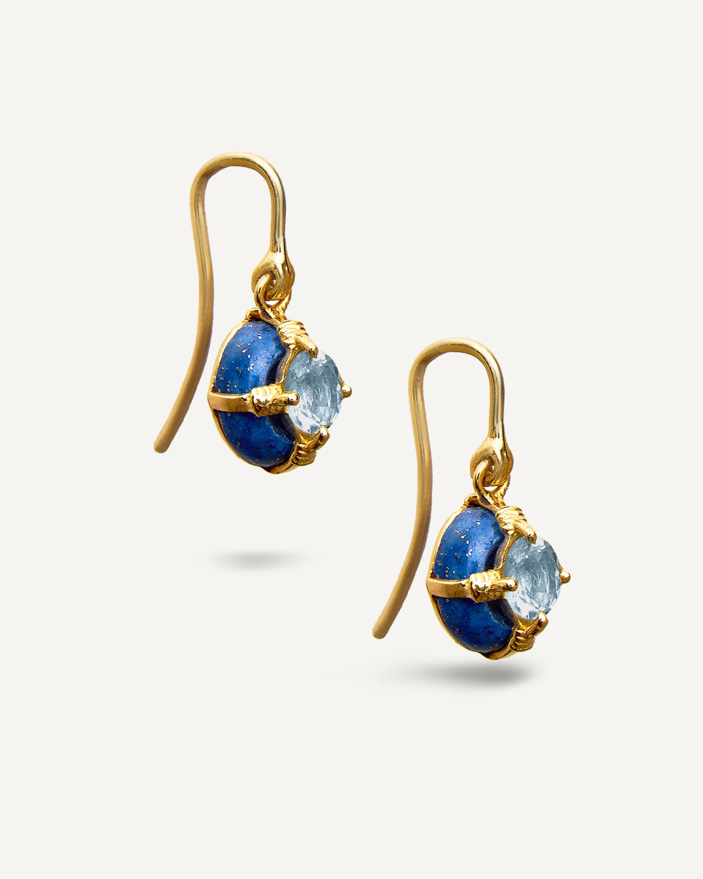 Brinco Atlas em Ouro 18K e Lápis-Lazúli