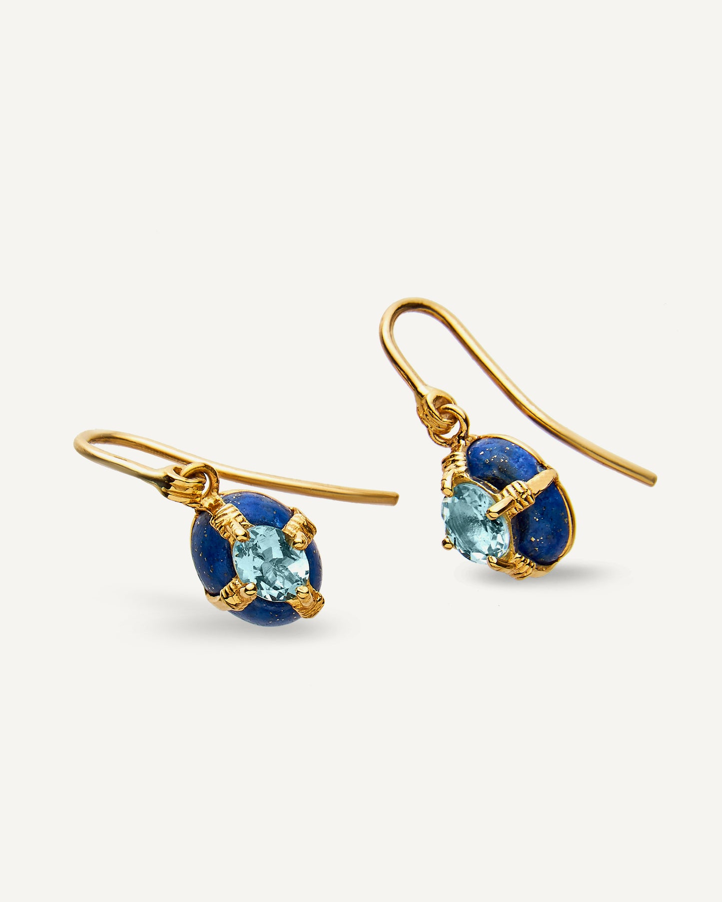 Brinco Atlas em Ouro 18K e Lápis-Lazúli