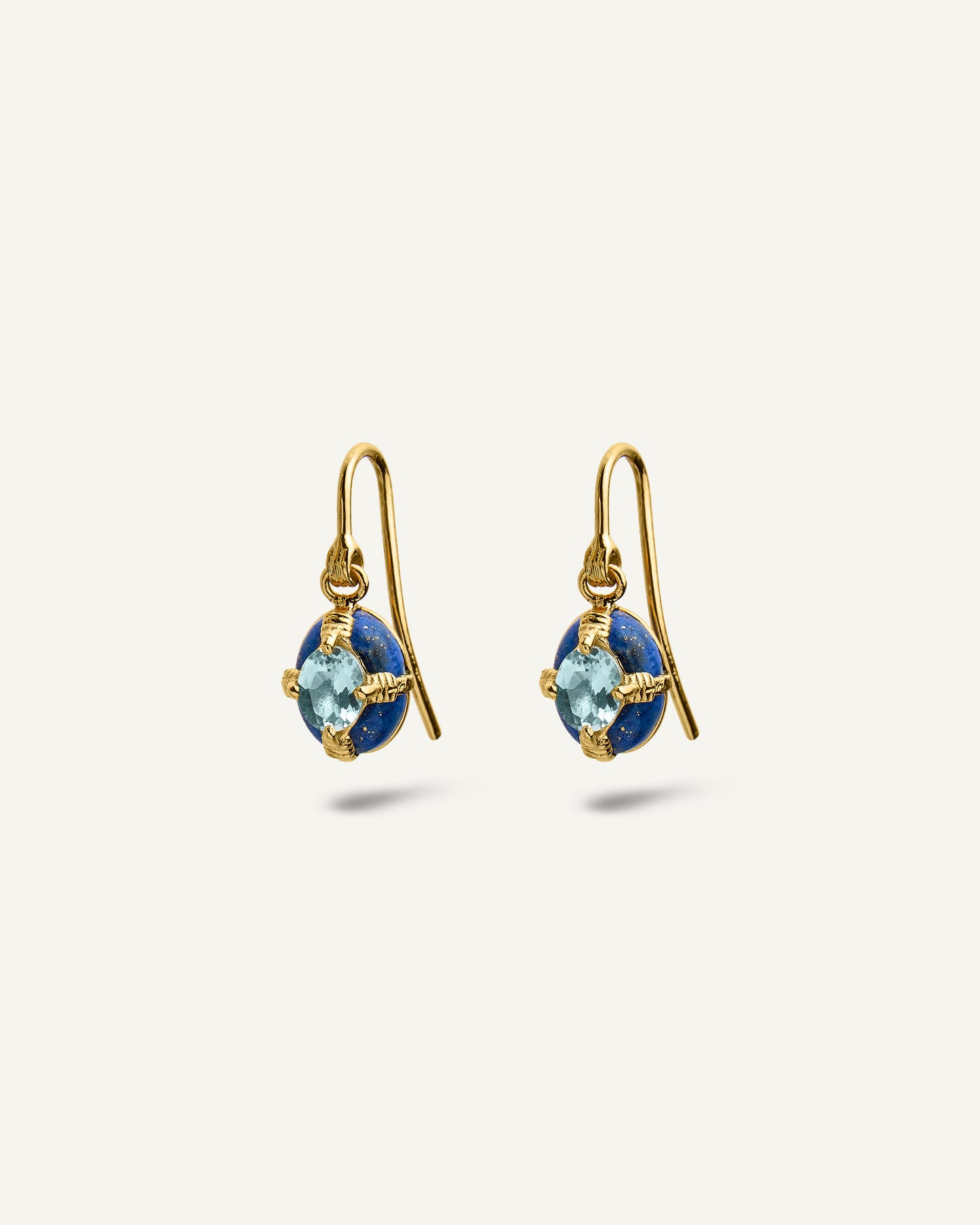 Brinco Atlas em Ouro 18K e Lápis-Lazúli