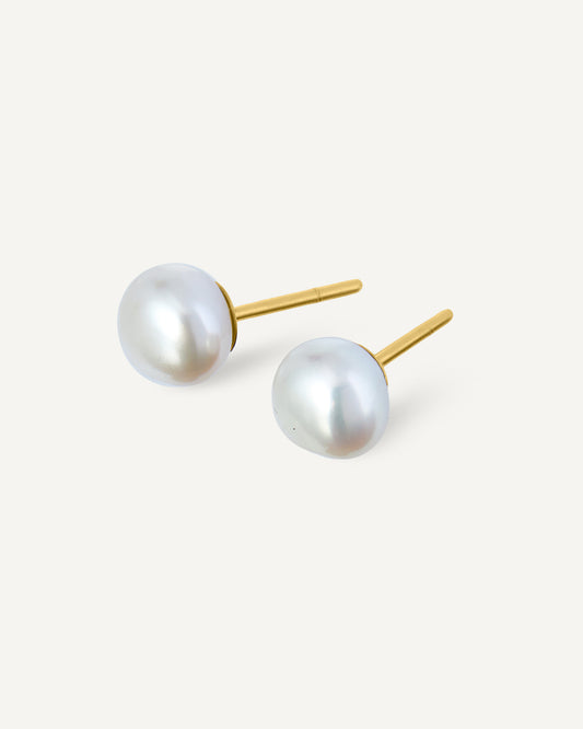 Stud Pérola em Ouro 18K