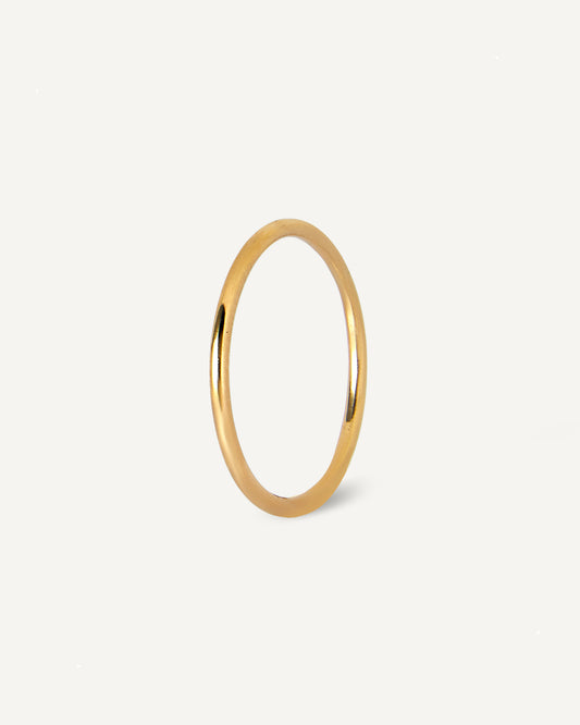Aliança de Casamento Minimal Lisa em Ouro Amarelo 18K (1.2mm)
