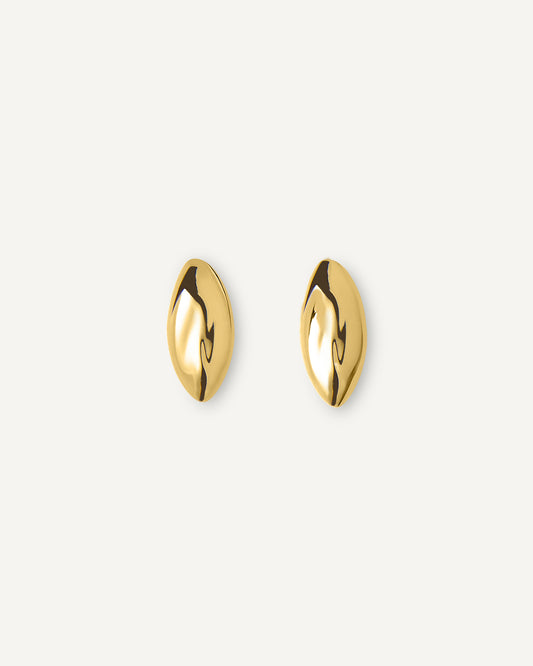 Brinco Stud Melt em Ouro 18K