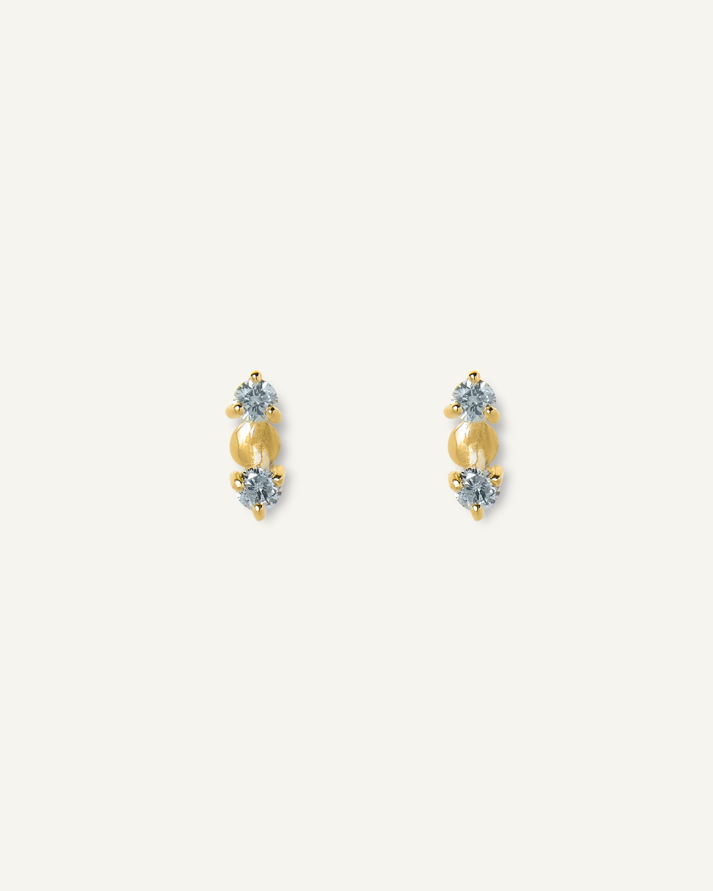 Brinco Stud Fizz em Ouro 18K e Diamantes