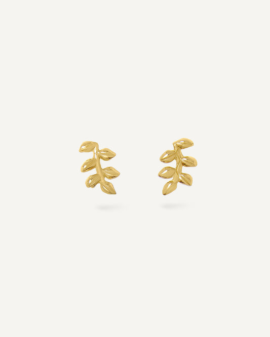 Brinco Stud Flô Petit em Ouro 18K