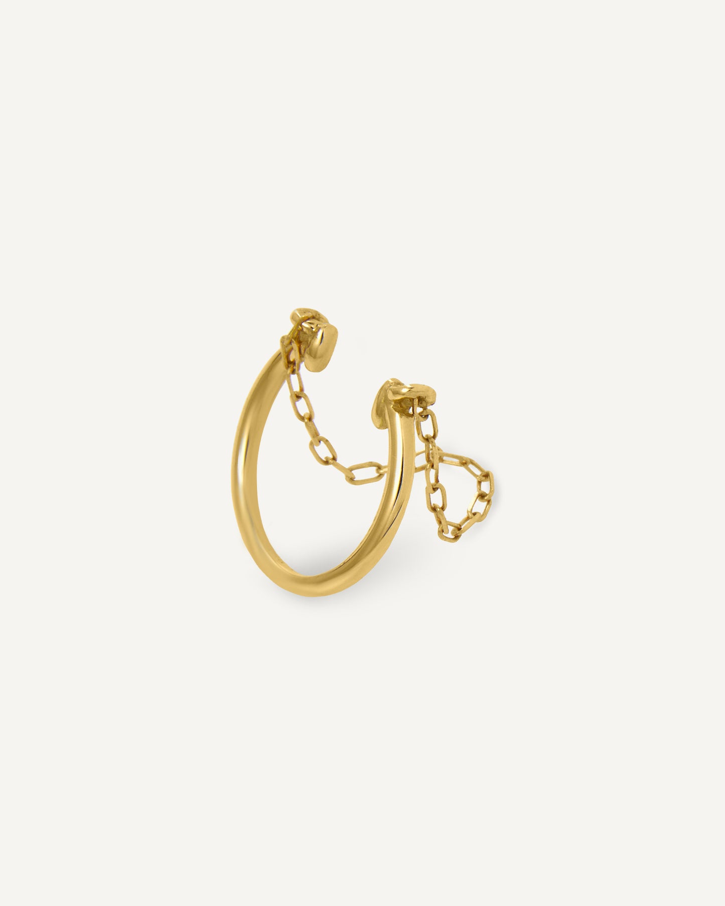 Piercing Corrente Delicate em Ouro 18K