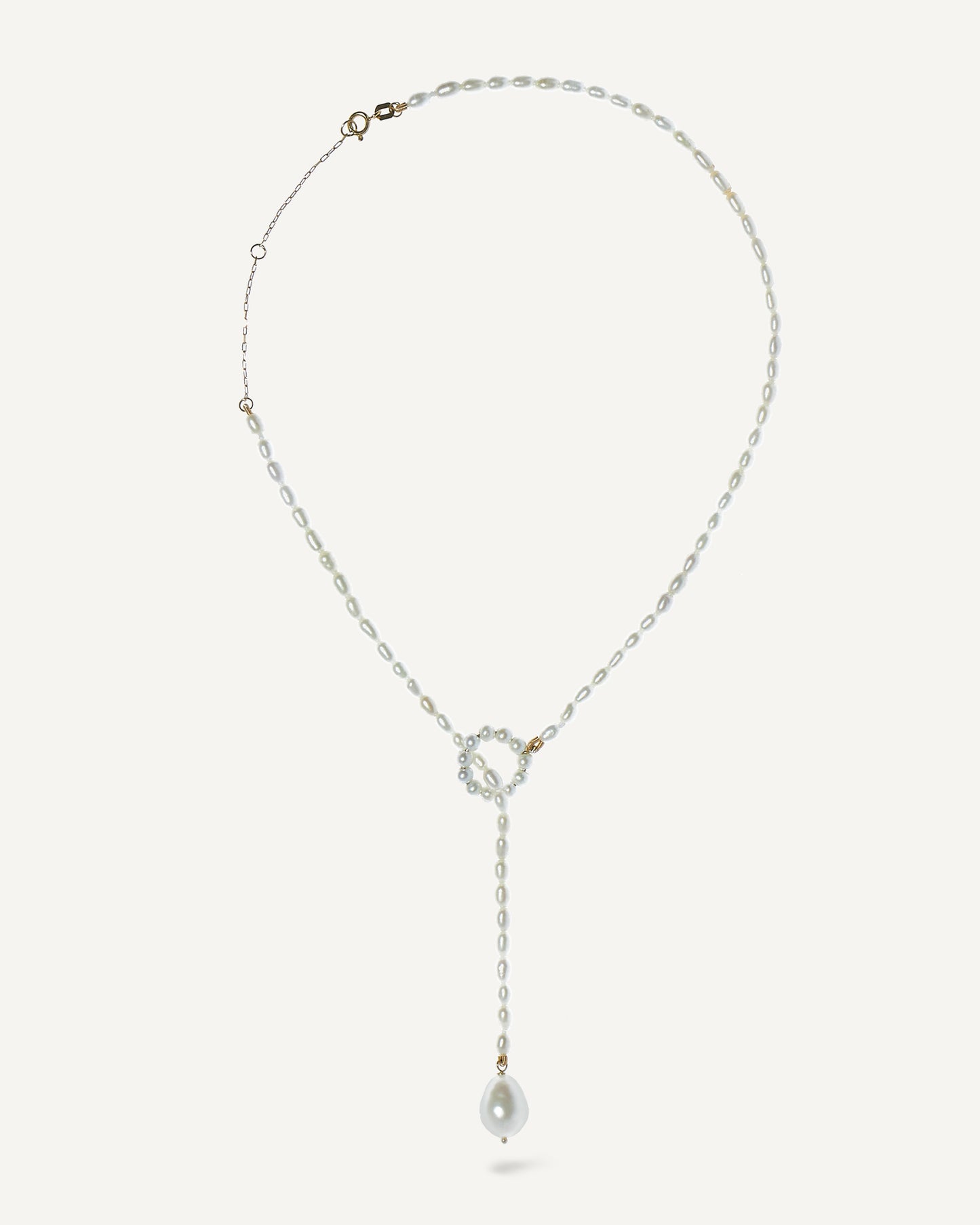 Colar Ampola Pérolas em Ouro 18K