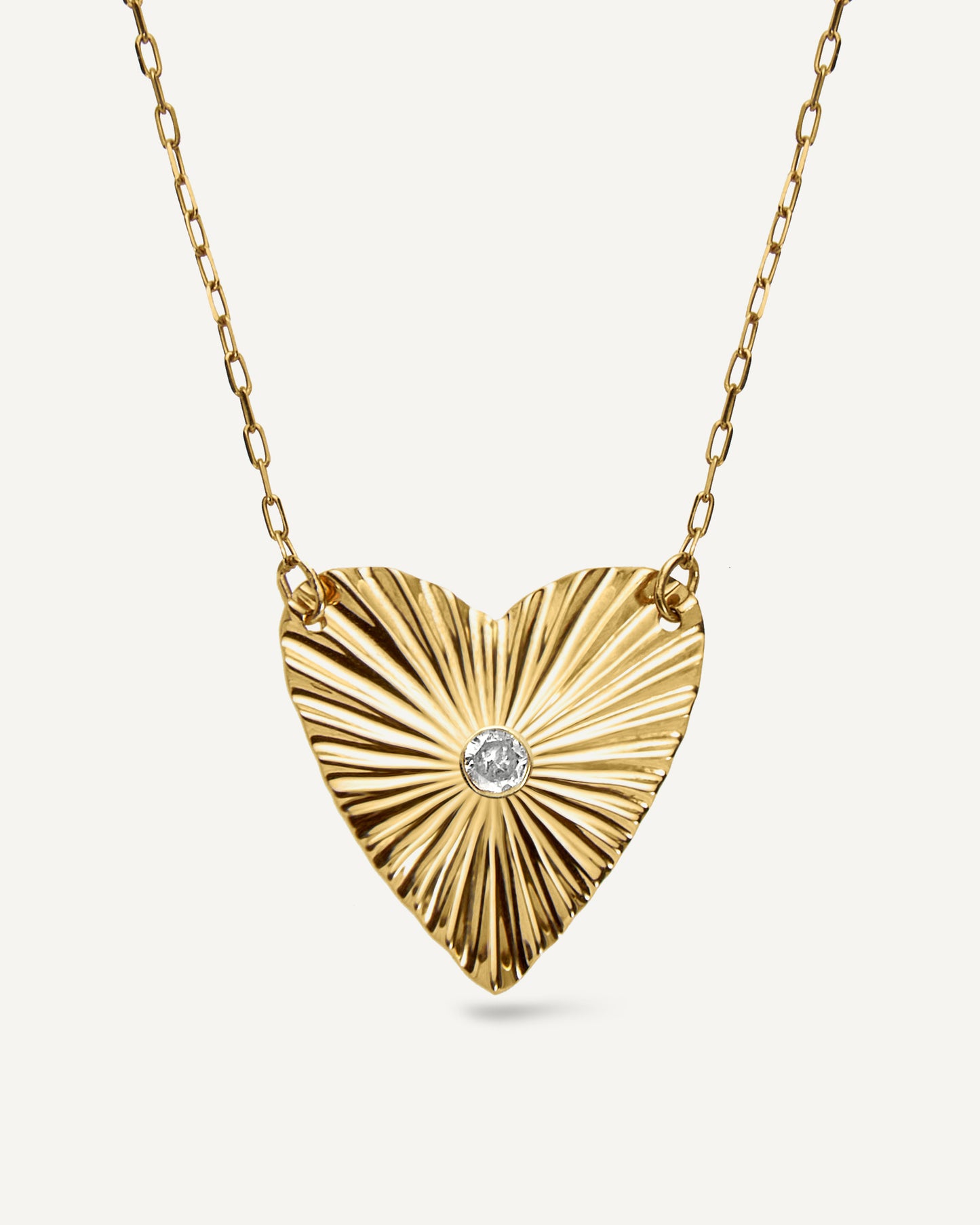 Colar de Coração Amour em Ouro 18K e Diamante