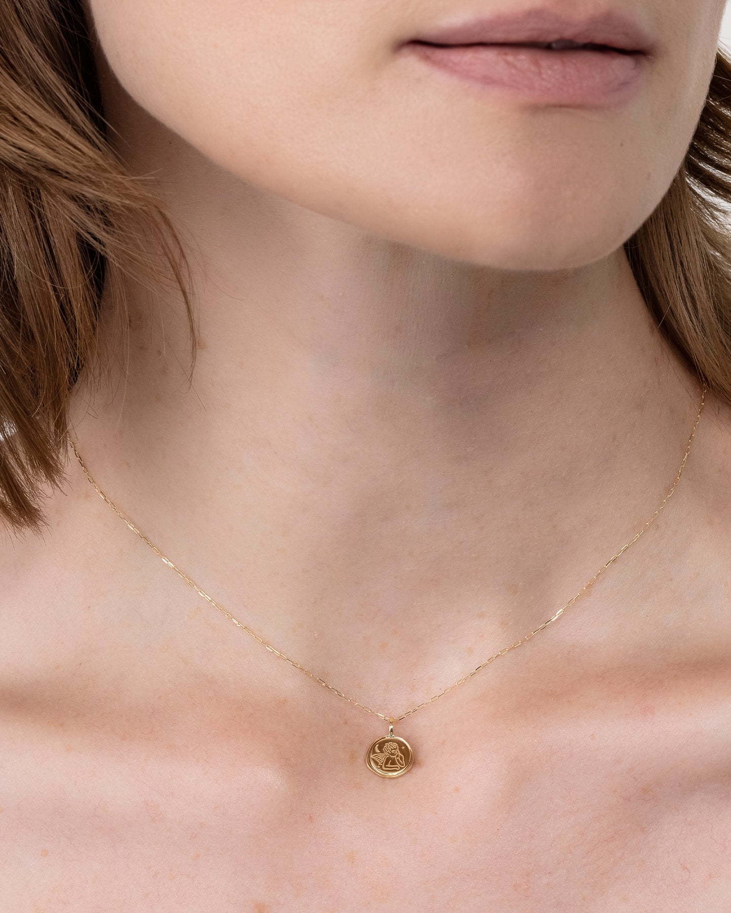 Pingente Anjo da Guarda em Ouro 18k