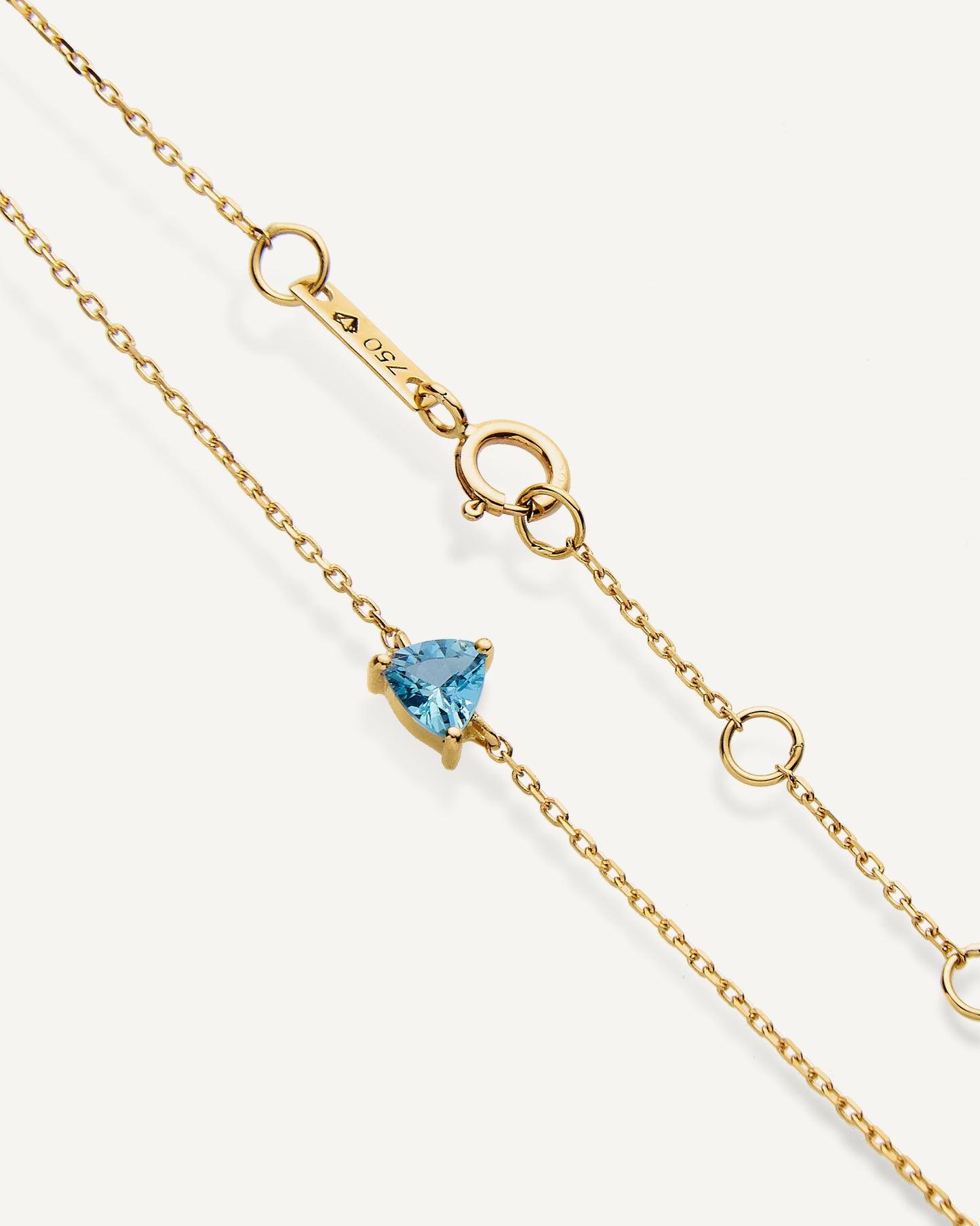 Pulseira Esther Água-Marinha em Ouro 18K