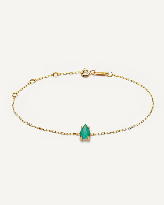Pulseira Esther Esmeralda em Ouro 18K