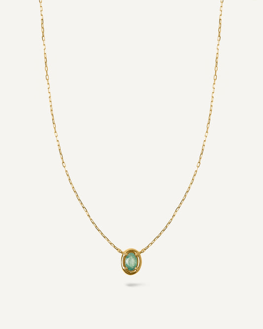 Colar Amaia Esmeralda em Ouro 18K