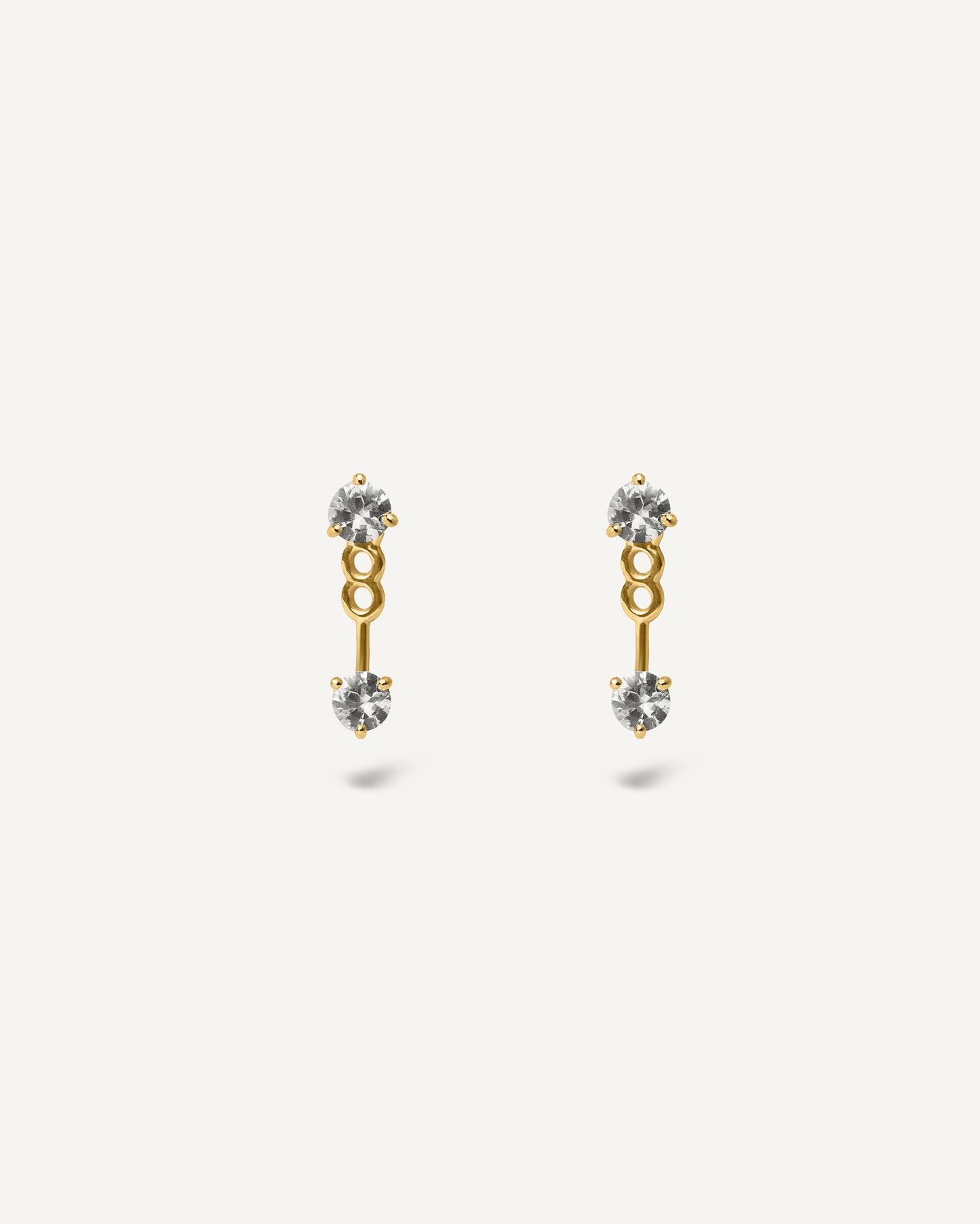 Ear Jacket Lili em Ouro 18K e Safira