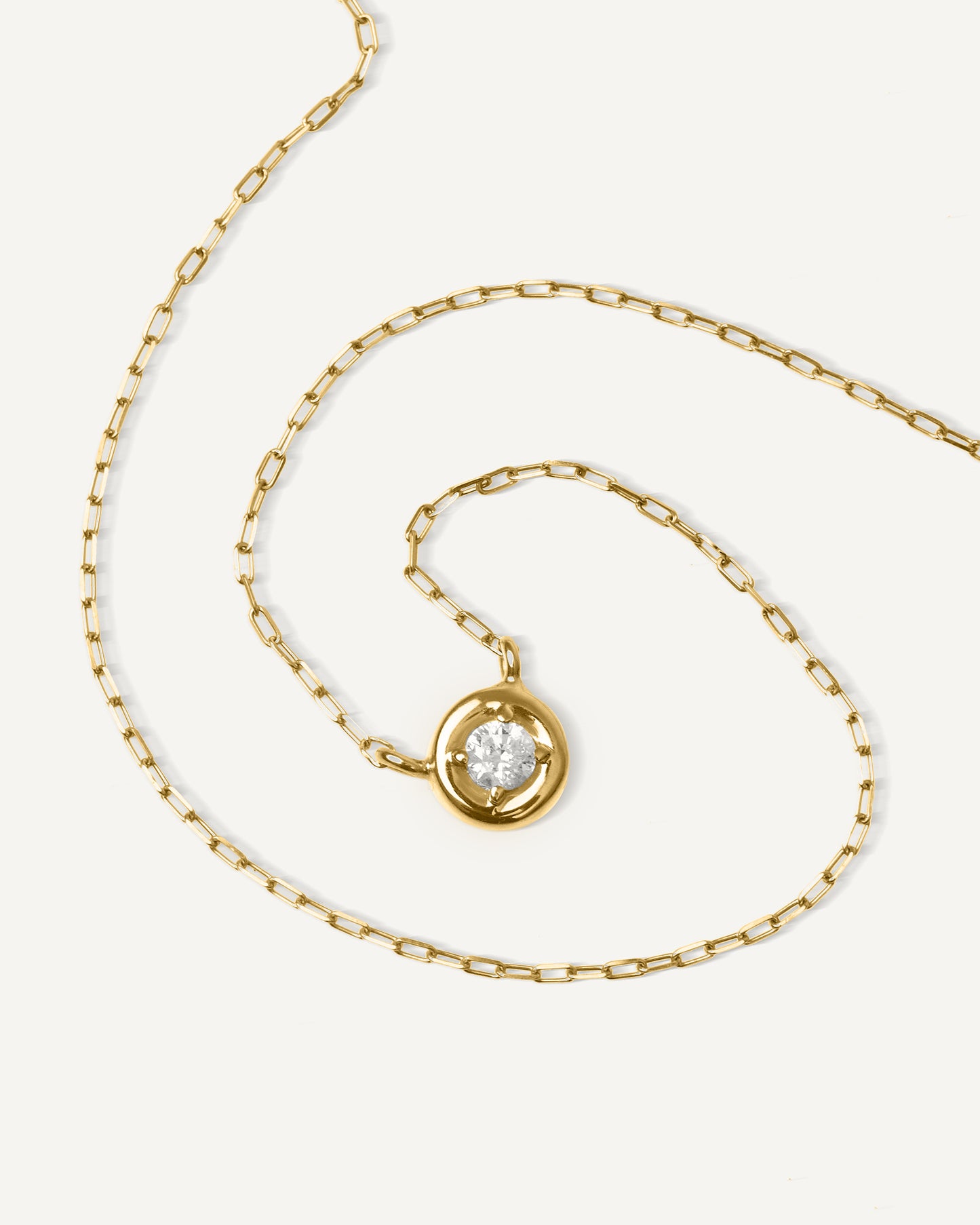 Colar Lunette em Ouro 18K e Diamante