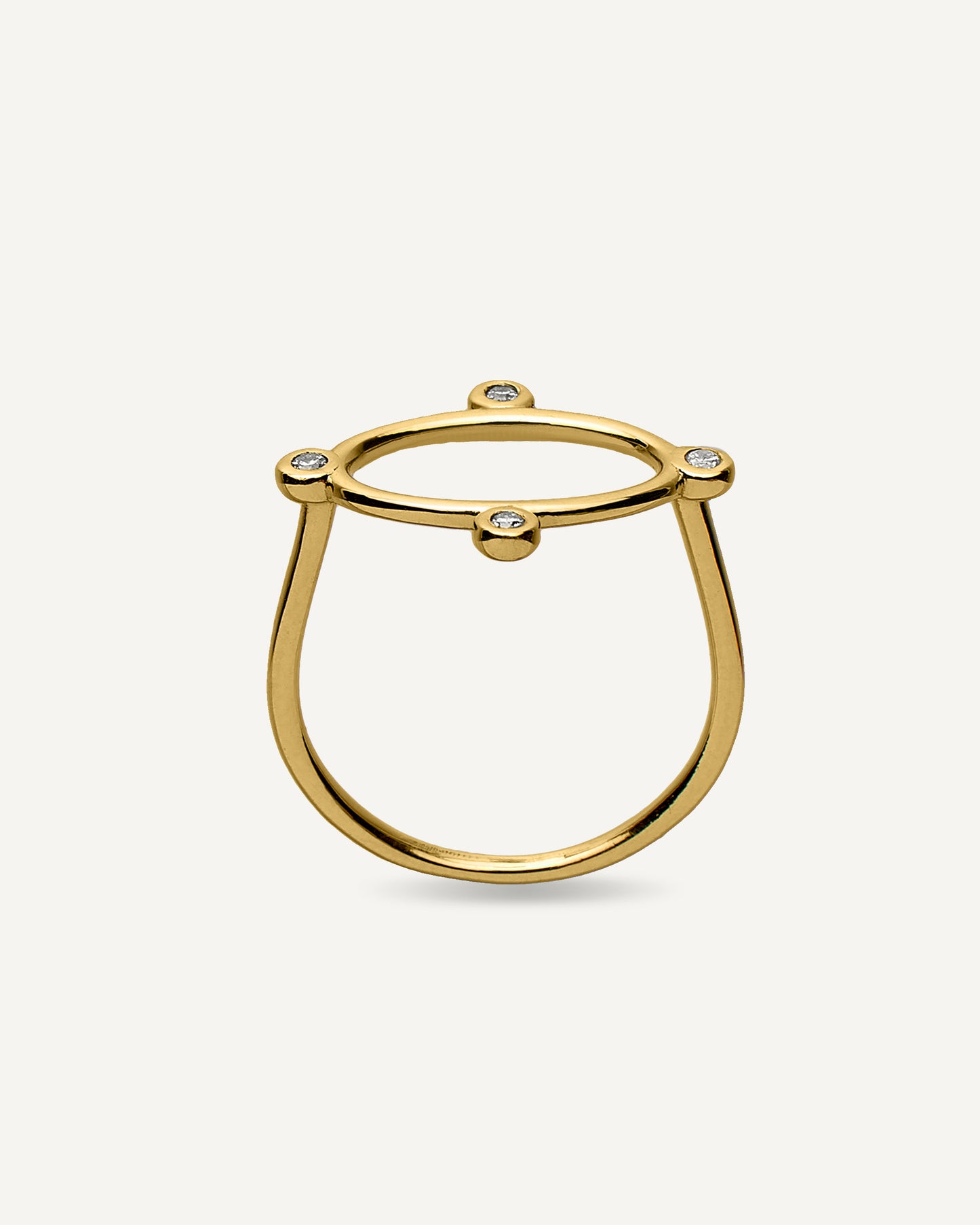 Anel Calmaria em Ouro 18K e Diamantes