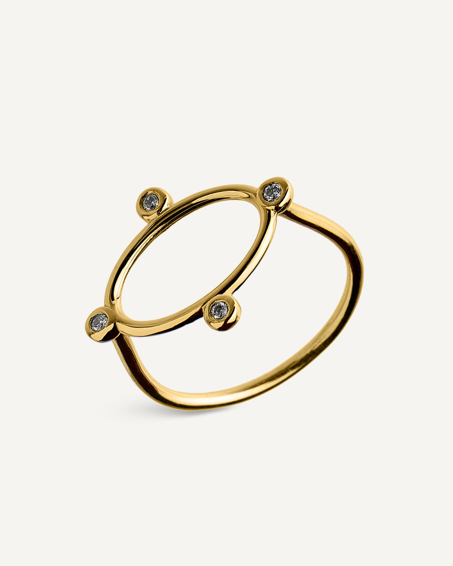 Anel Calmaria em Ouro 18K e Diamantes