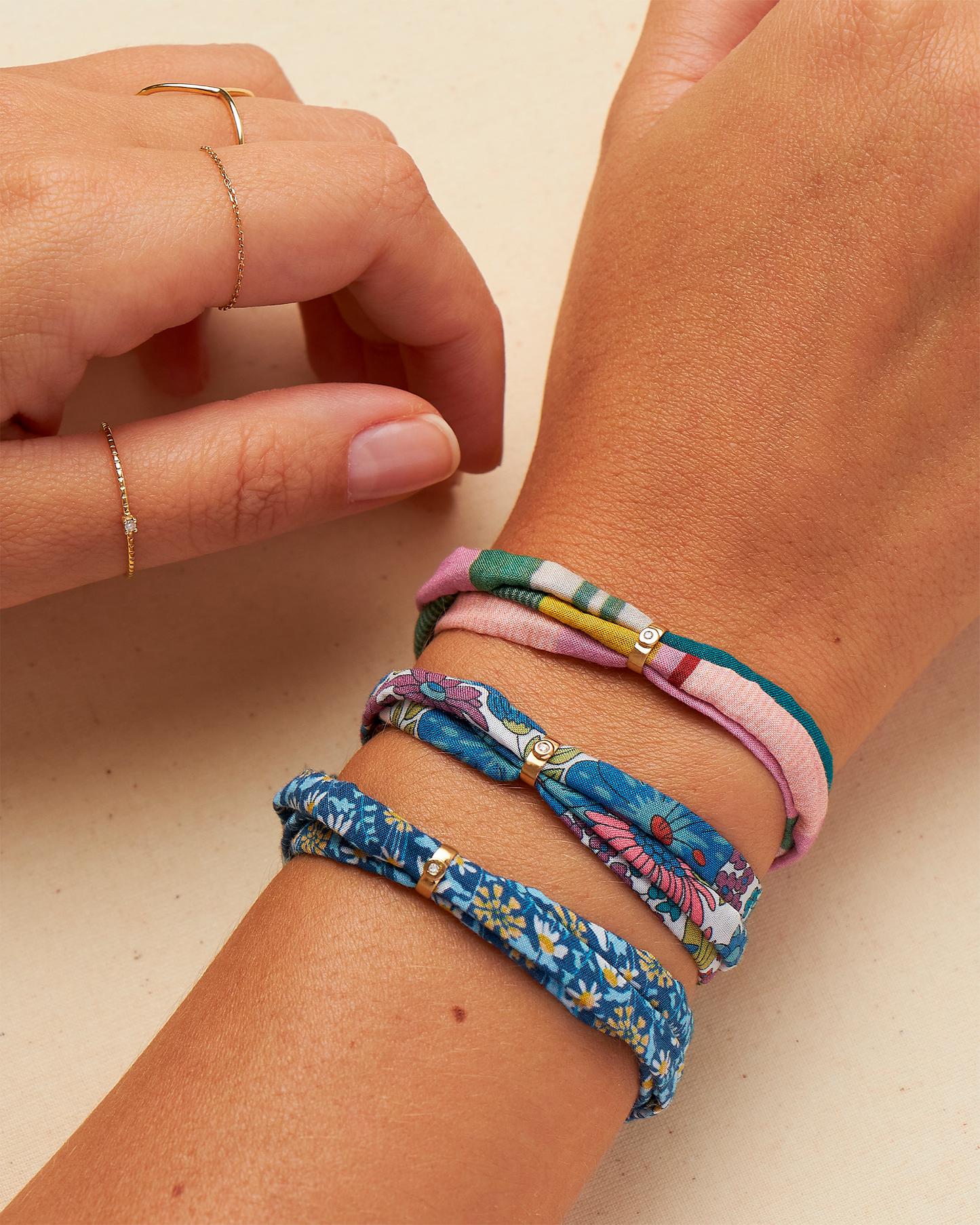 Pulseira Cotton Bloom em Ouro 18K e Diamante