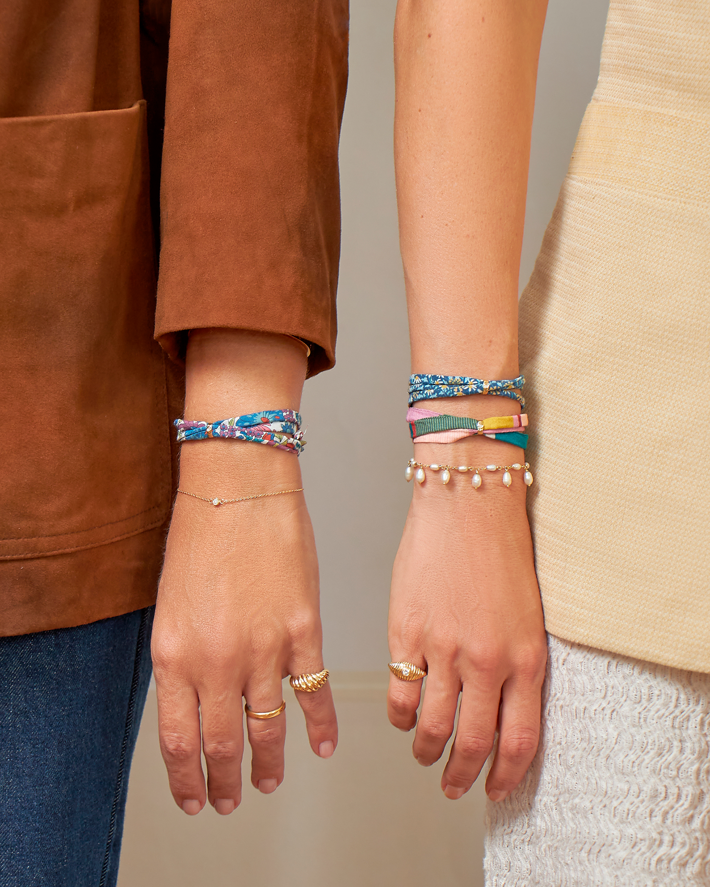 Pulseira Cotton Azul em Ouro 18K e Diamante