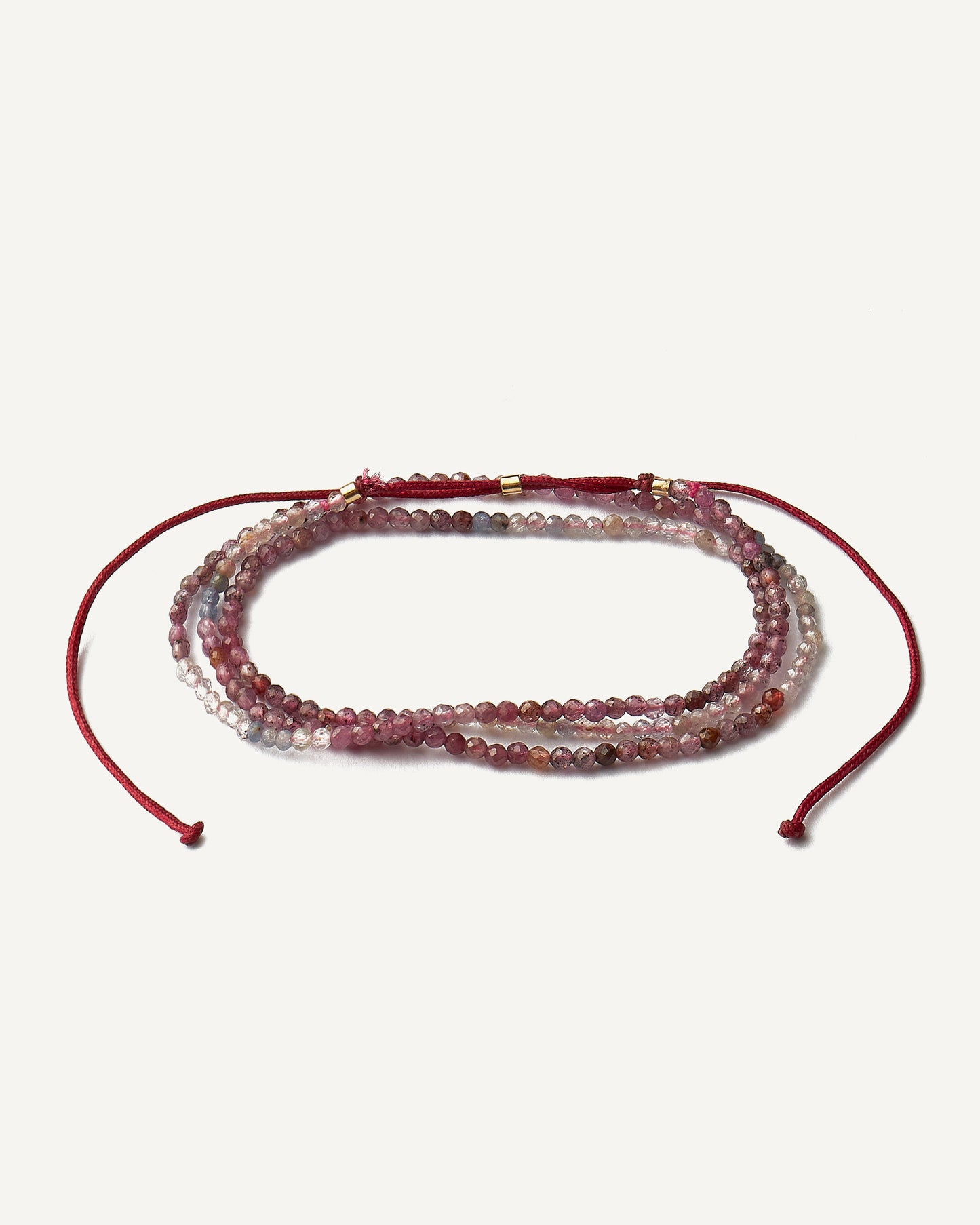 Pulseira Patuá Rubis em Ouro 18K