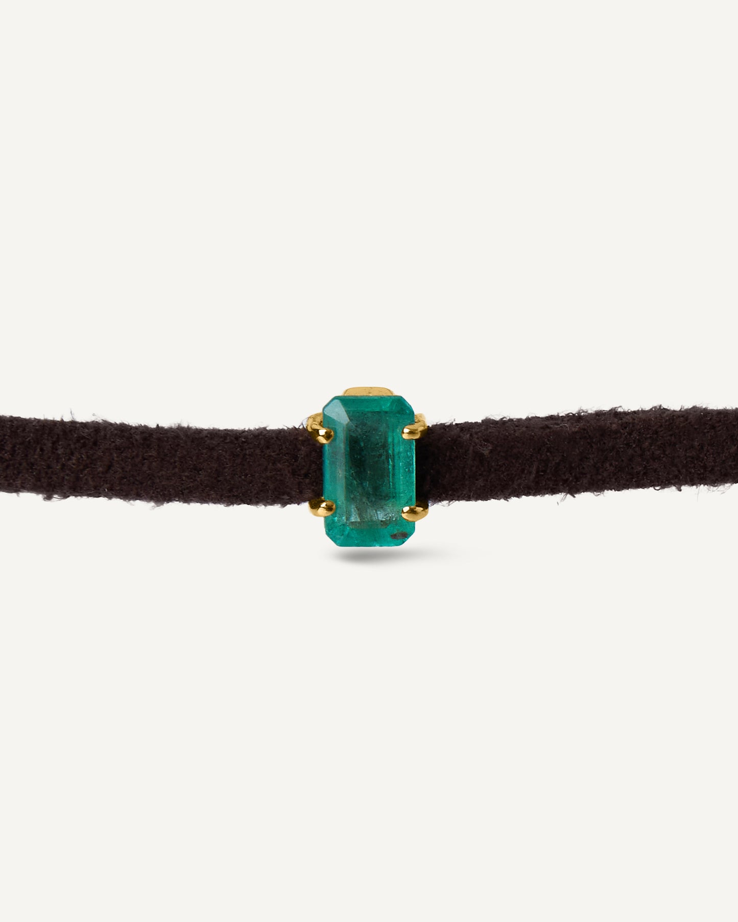 Pulseira Cord Esmeralda em Ouro 18K