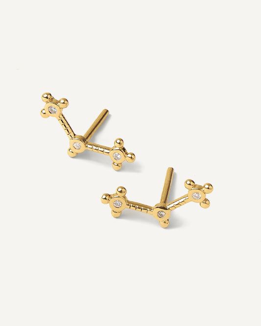 Brinco Galáxia em Ouro 18K e Diamante