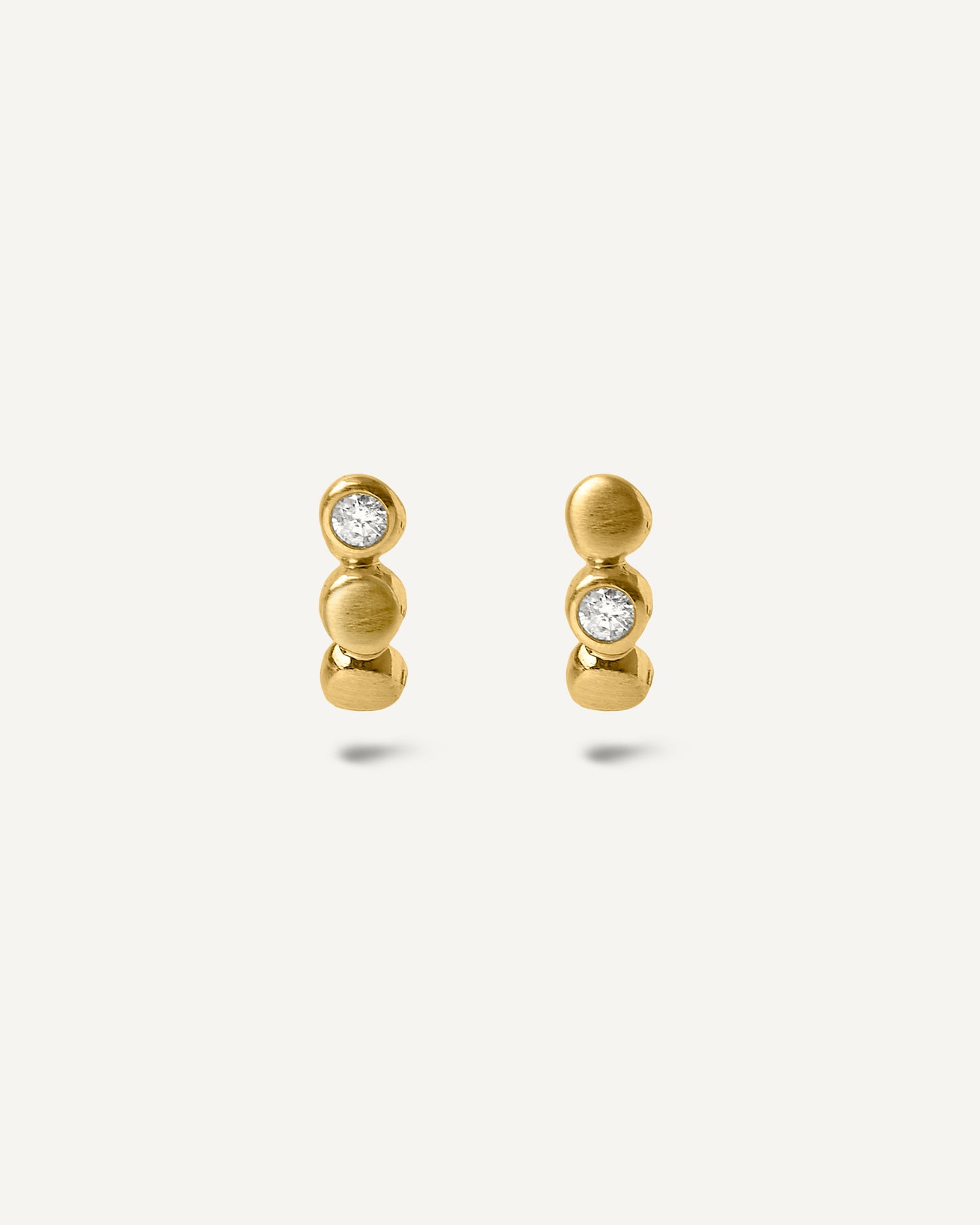 Brinco Argola Céu Diamante em Ouro 18K