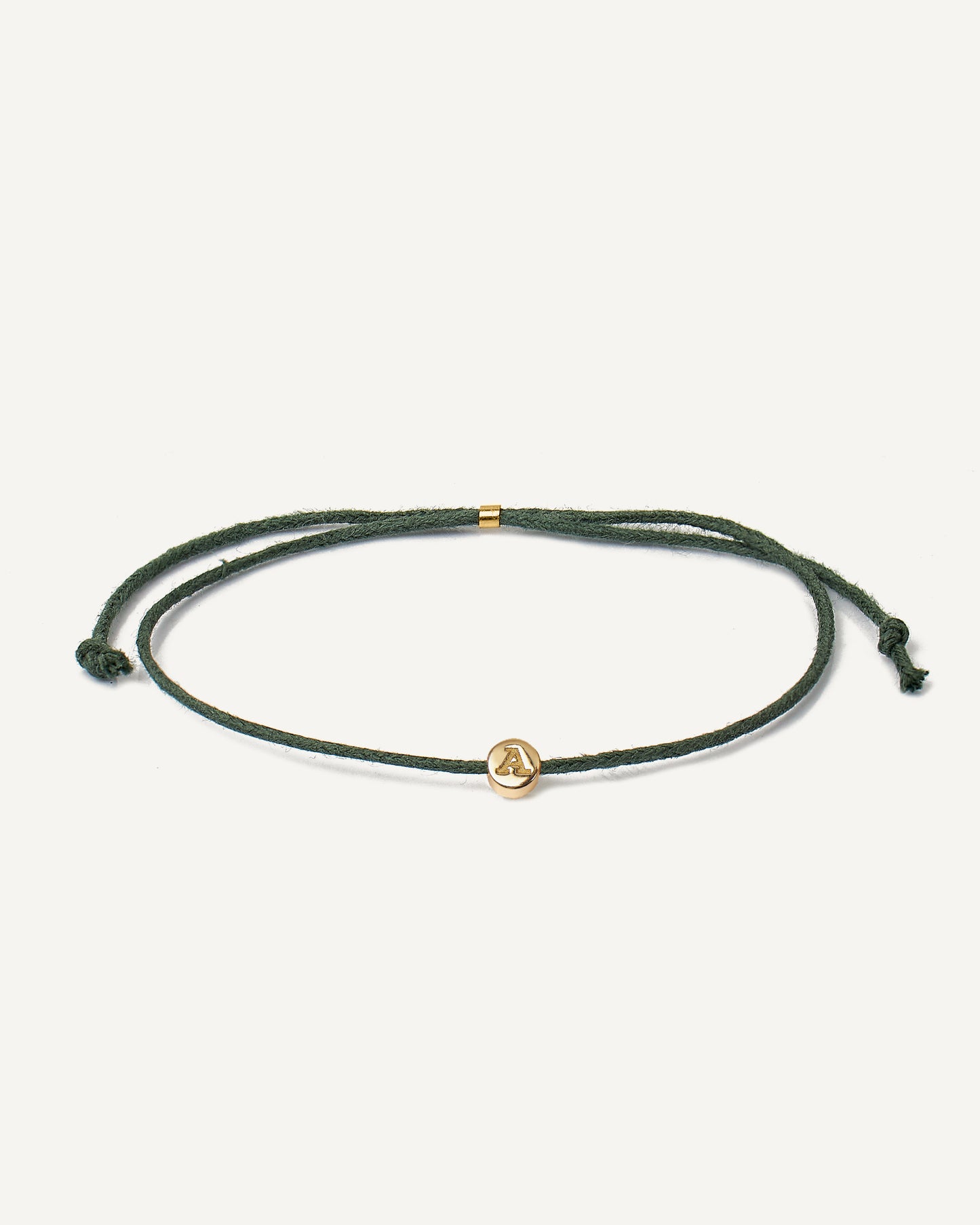 Pulseira Cord Inicial em Ouro 18K