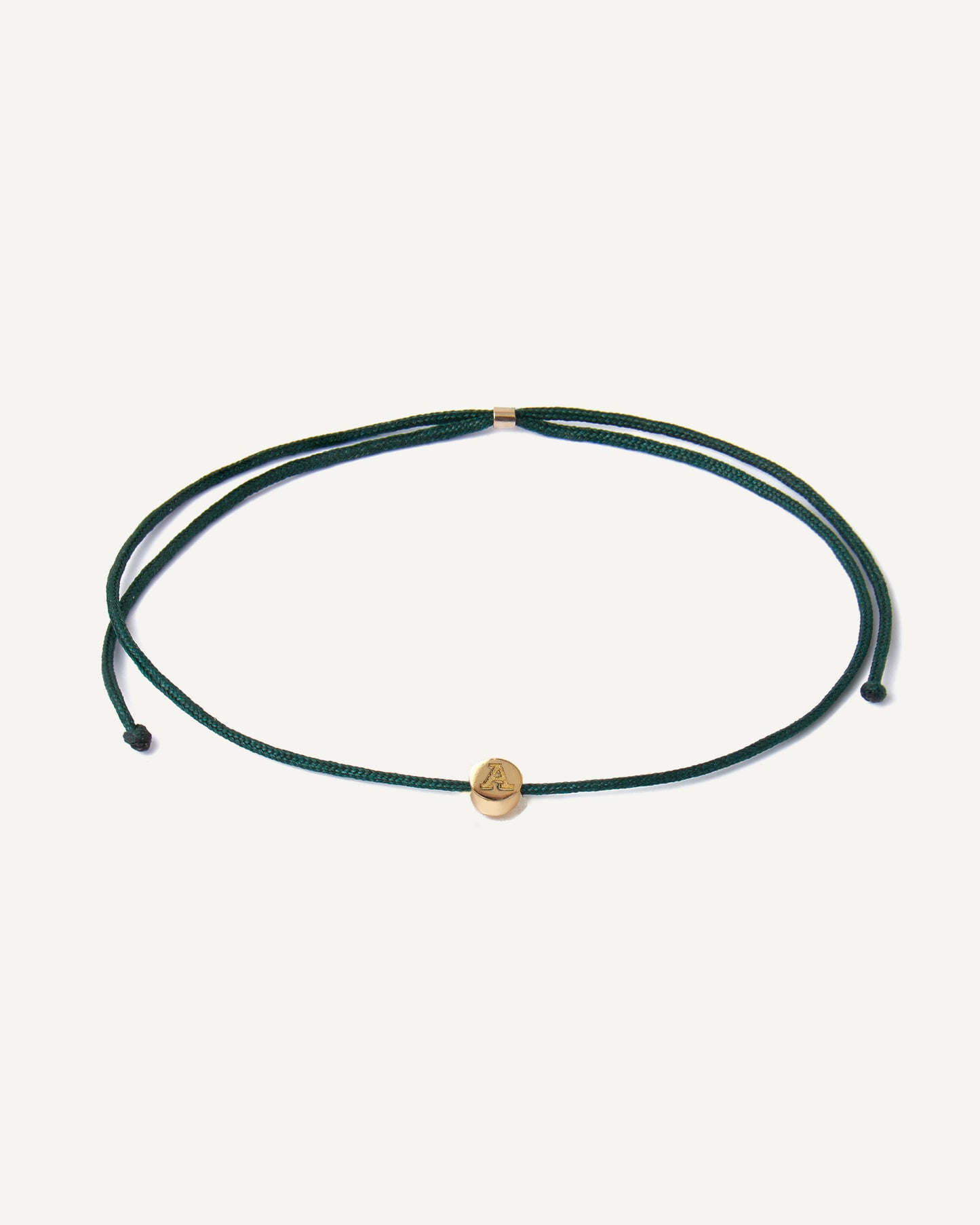 Pulseira Cord Inicial em Ouro 18K