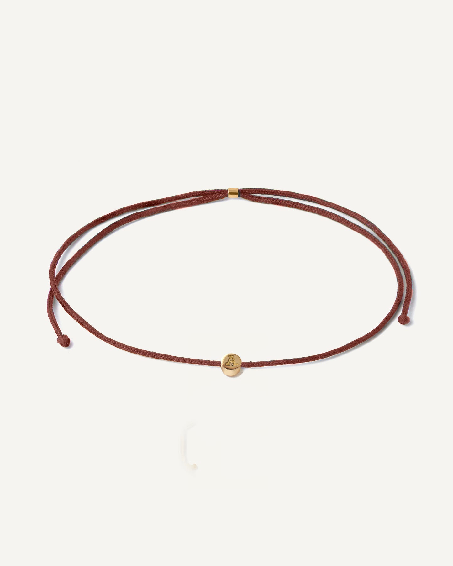 Pulseira Cord Inicial em Ouro 18K