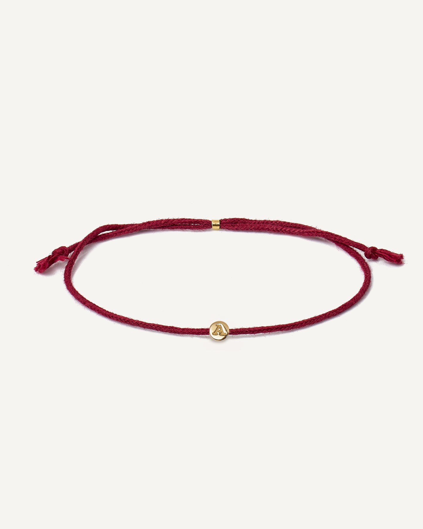 Pulseira Cord Inicial em Ouro 18K