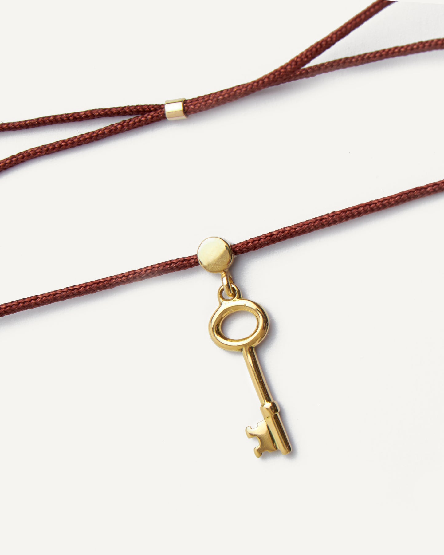 Pulseira Cord Chave em Ouro 18K