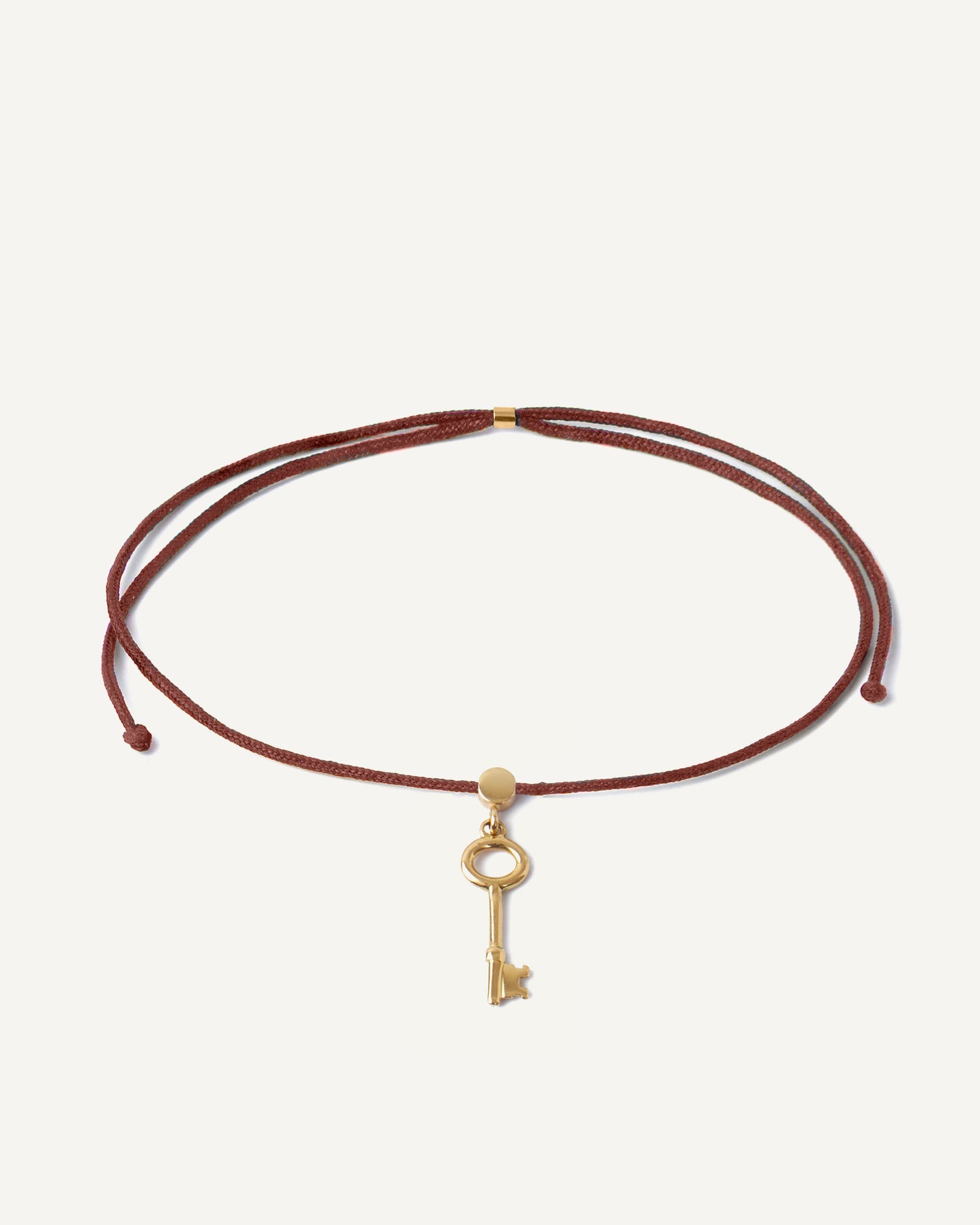 Pulseira Cord Chave em Ouro 18K