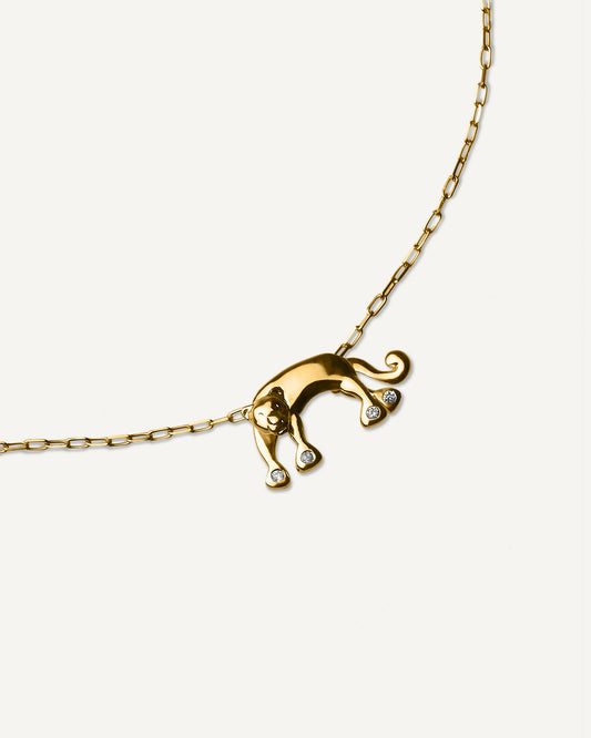 Colar Pantera em Ouro 18K e Diamantes