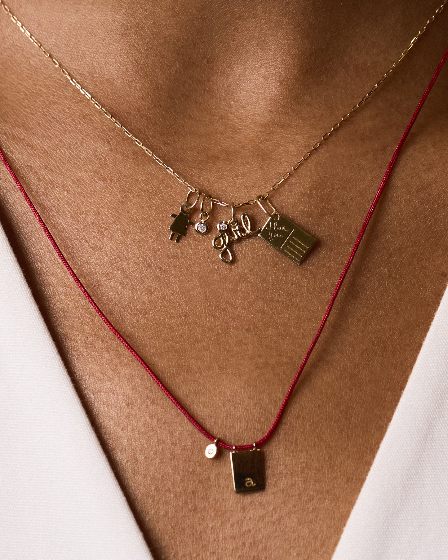 Pingente Girl em Ouro 18K e Diamante